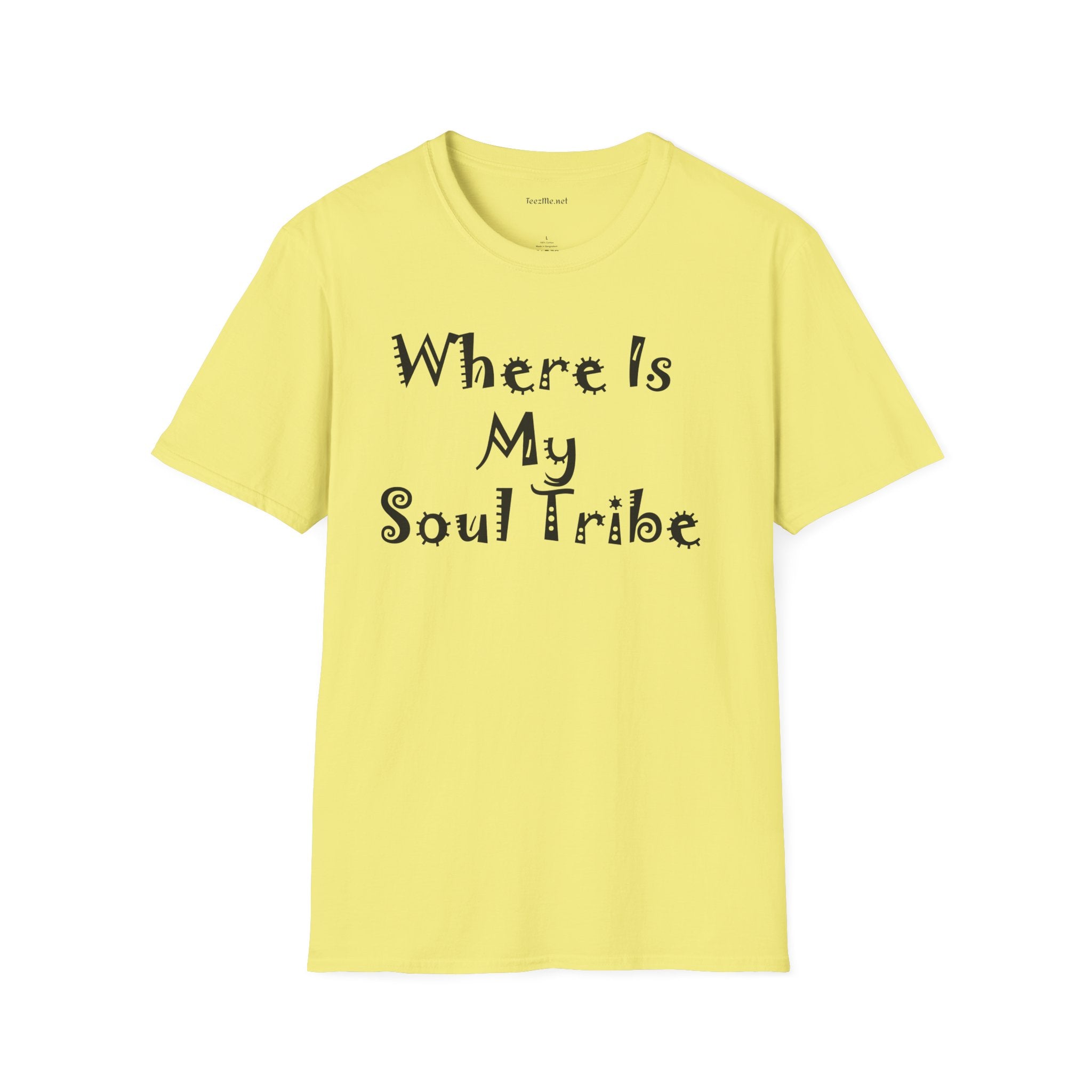 Where Is My Soul Tribe 03 Unisex Soft Style T-Shirt 100% Cotton Graphic
