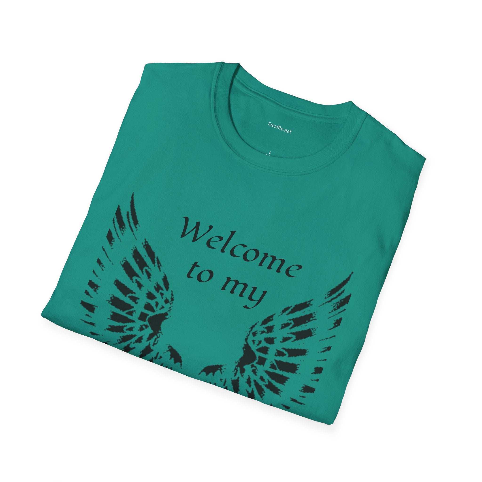 Welcome to my DARKSIDE - Unisex Softstyle T-Shirt 100% Cotton Graphic