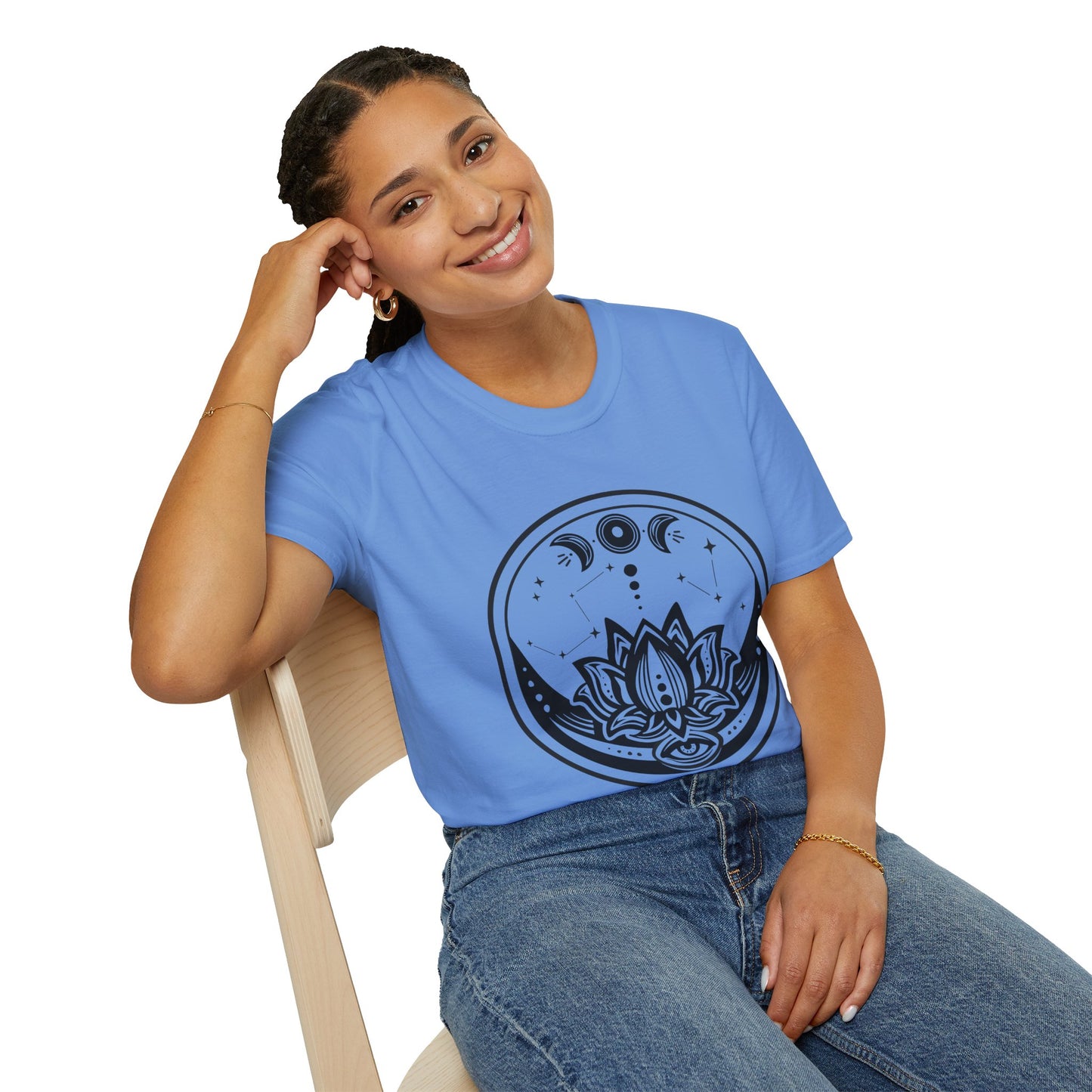 Moon Phase - Unisex Softstyle T-Shirt 100% Cotton Graphic