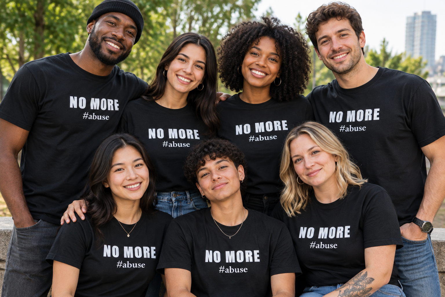 No More #abuse T-Shirt — Anti-Abuse Awareness Tee