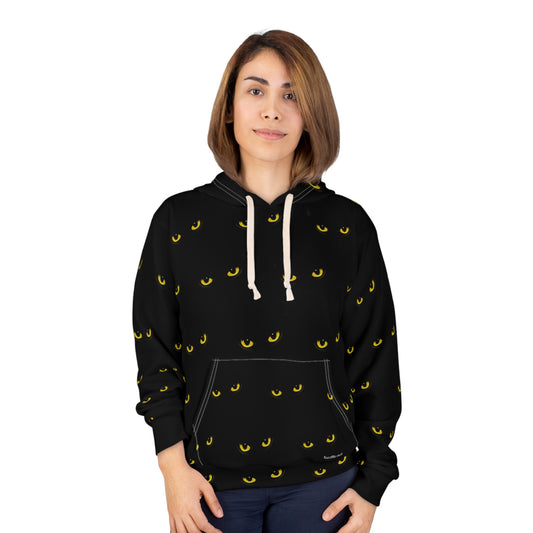 Gold Cat Eyes Unisex Pullover Hoodie