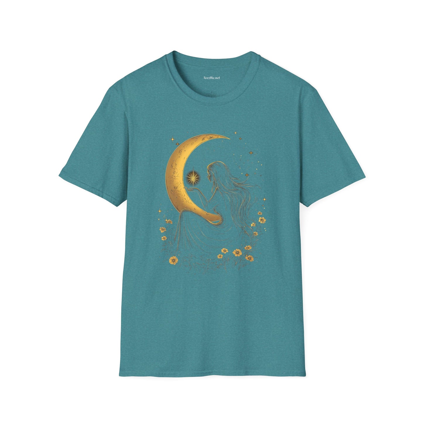 Moon Goddess - Unisex Softstyle T-Shirt 100% Cotton Graphic