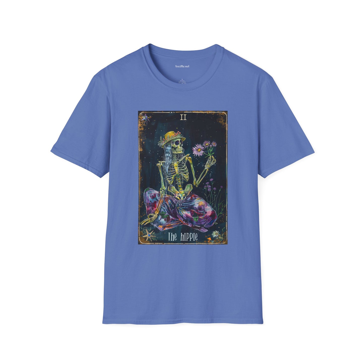 The Hippie Tarot Card Unisex Softstyle T-Shirt 100% Cotton Graphic