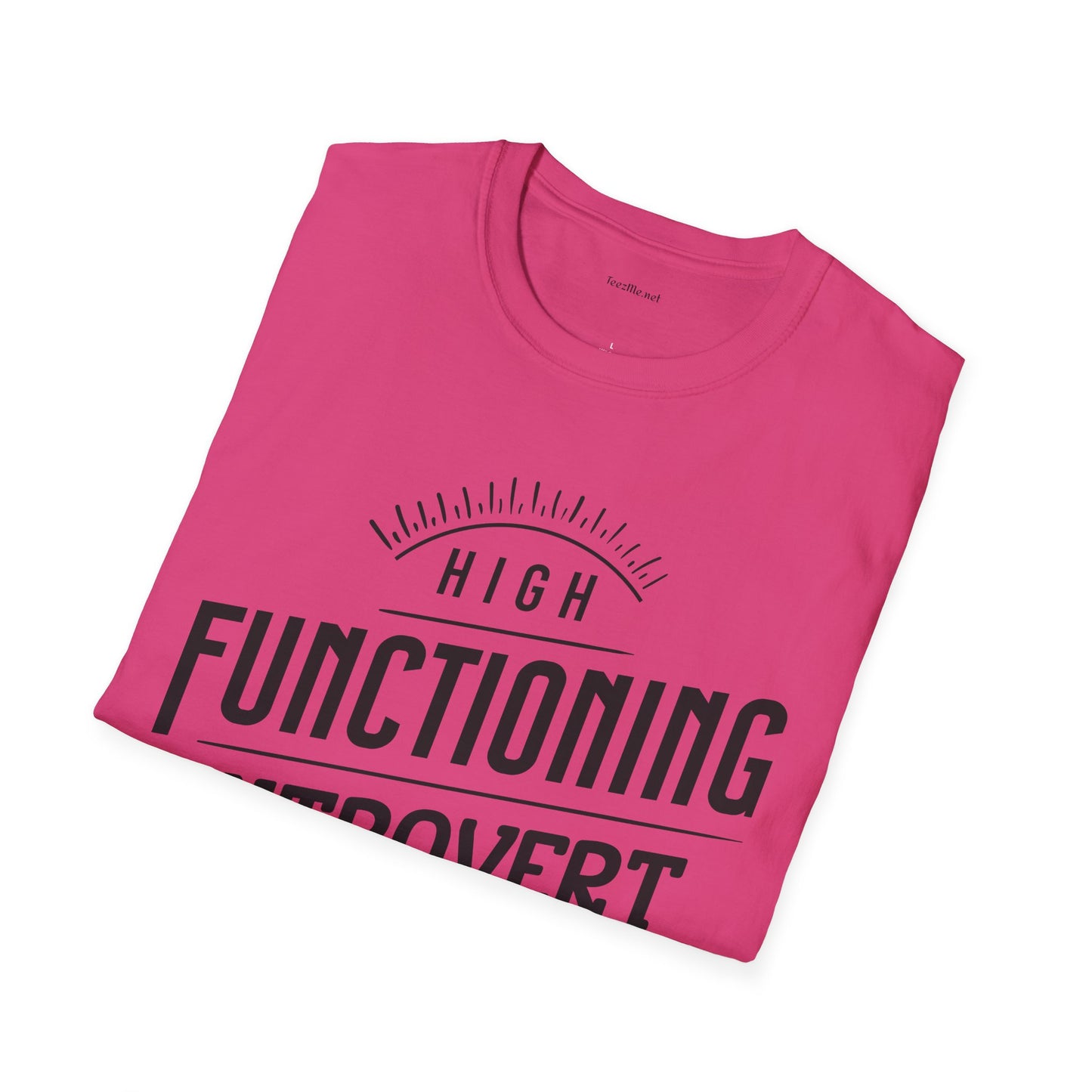 Functioning Introvert - Unisex Softstyle T-Shirt 100% Cotton Graphic