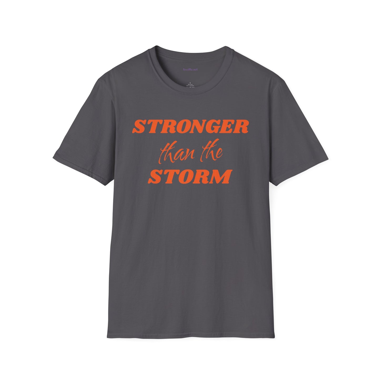 Stronger than the Storm Leukemia Unisex Softstyle T-Shirt 100% Cotton Graphic