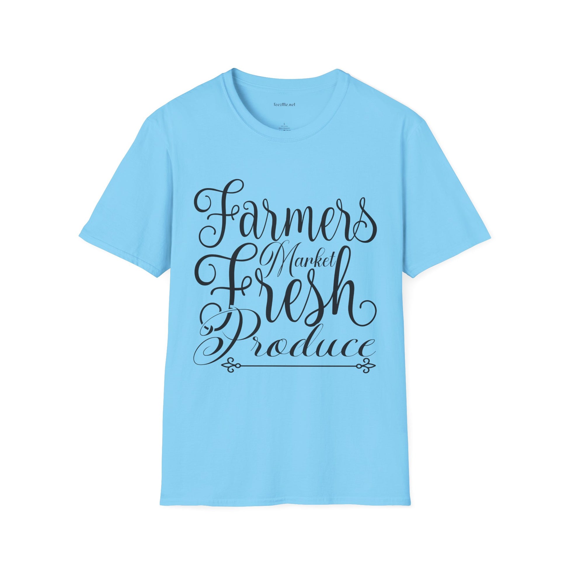 Farmers Market Fresh Produce Unisex Soft Style T-Shirt 100% Cotton Graphic