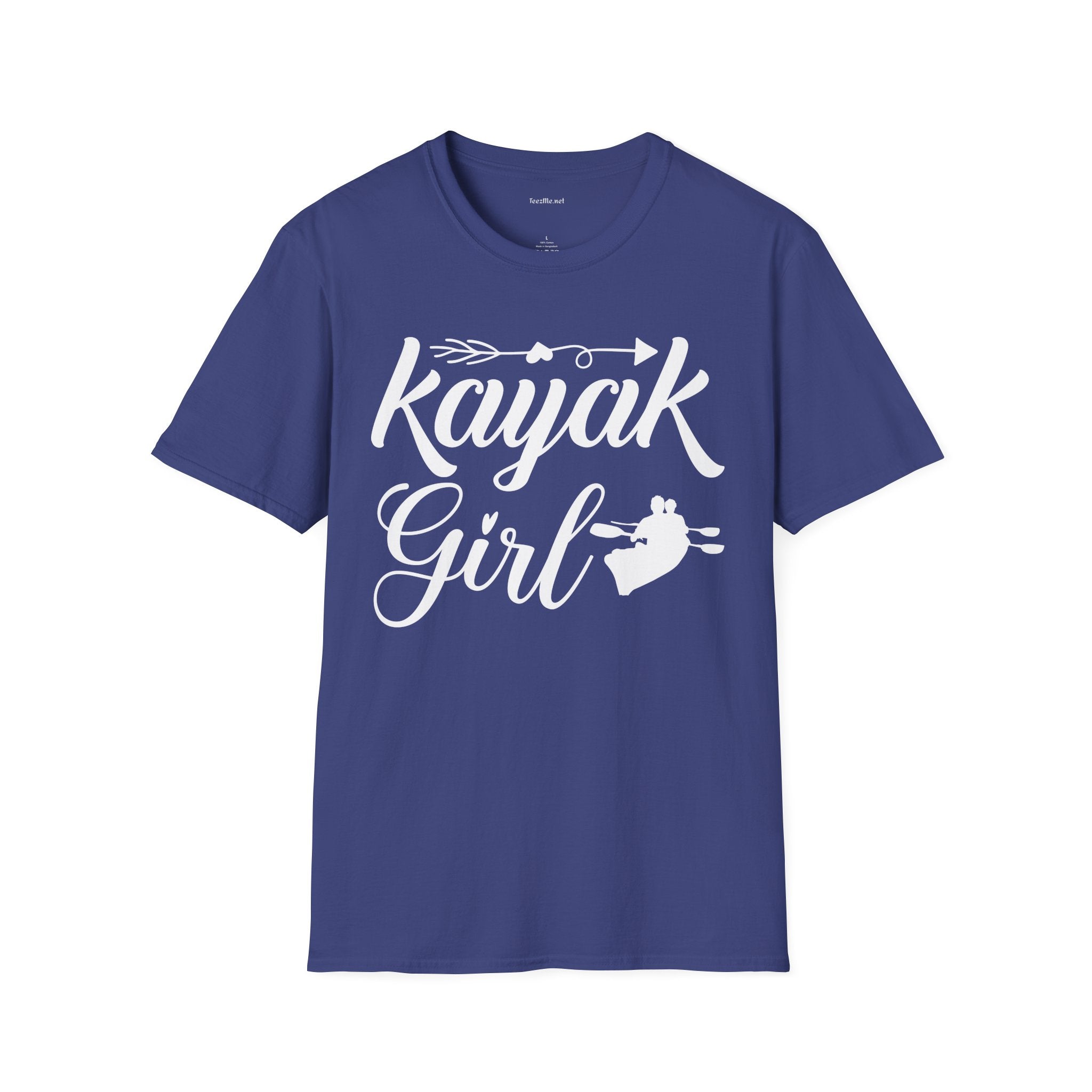 Kayak Girl - Unisex Softstyle T-Shirt 100% Cotton Graphic