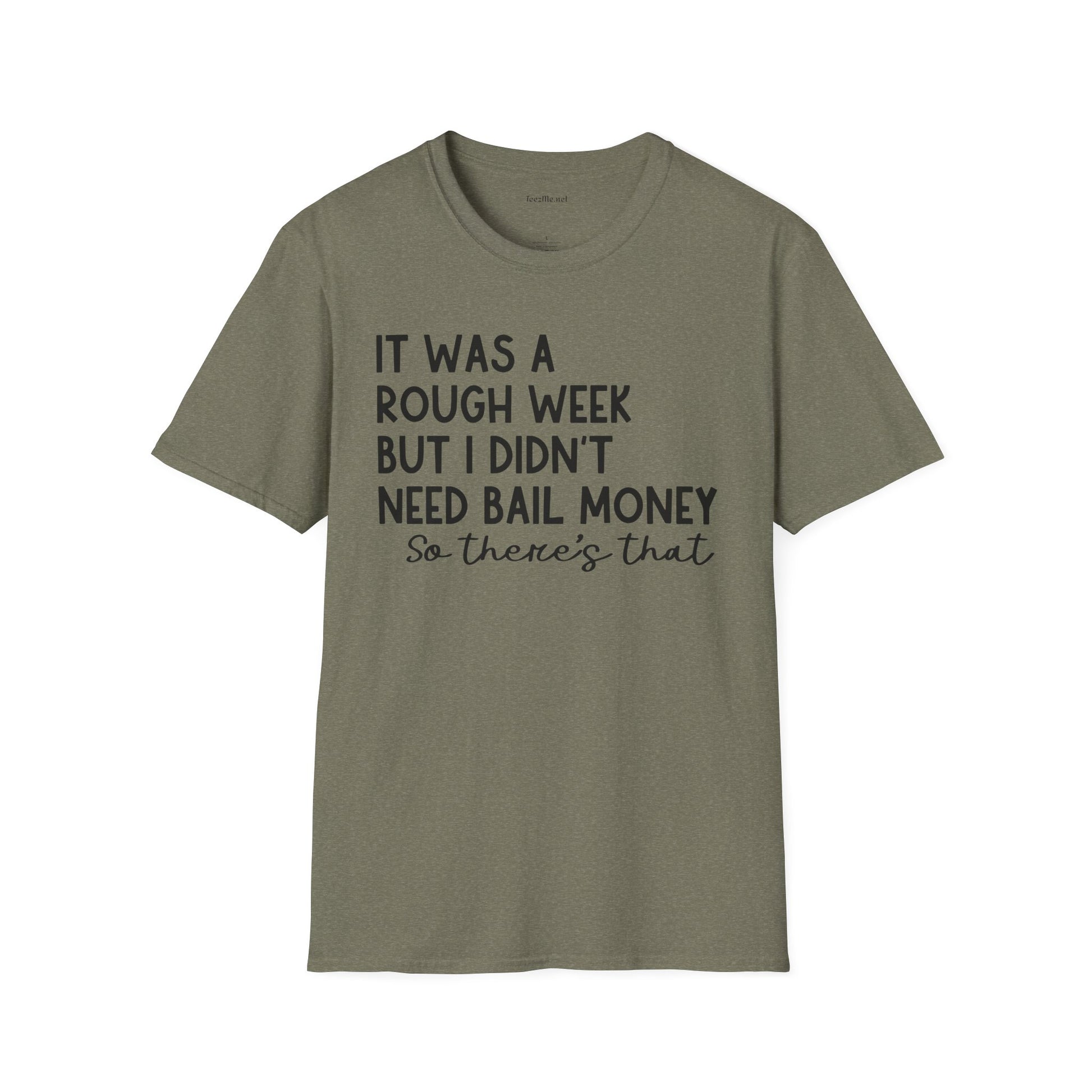 It Was a Rough Week 01 Unisex Softstyle T-Shirt 100% Cotton Graphic