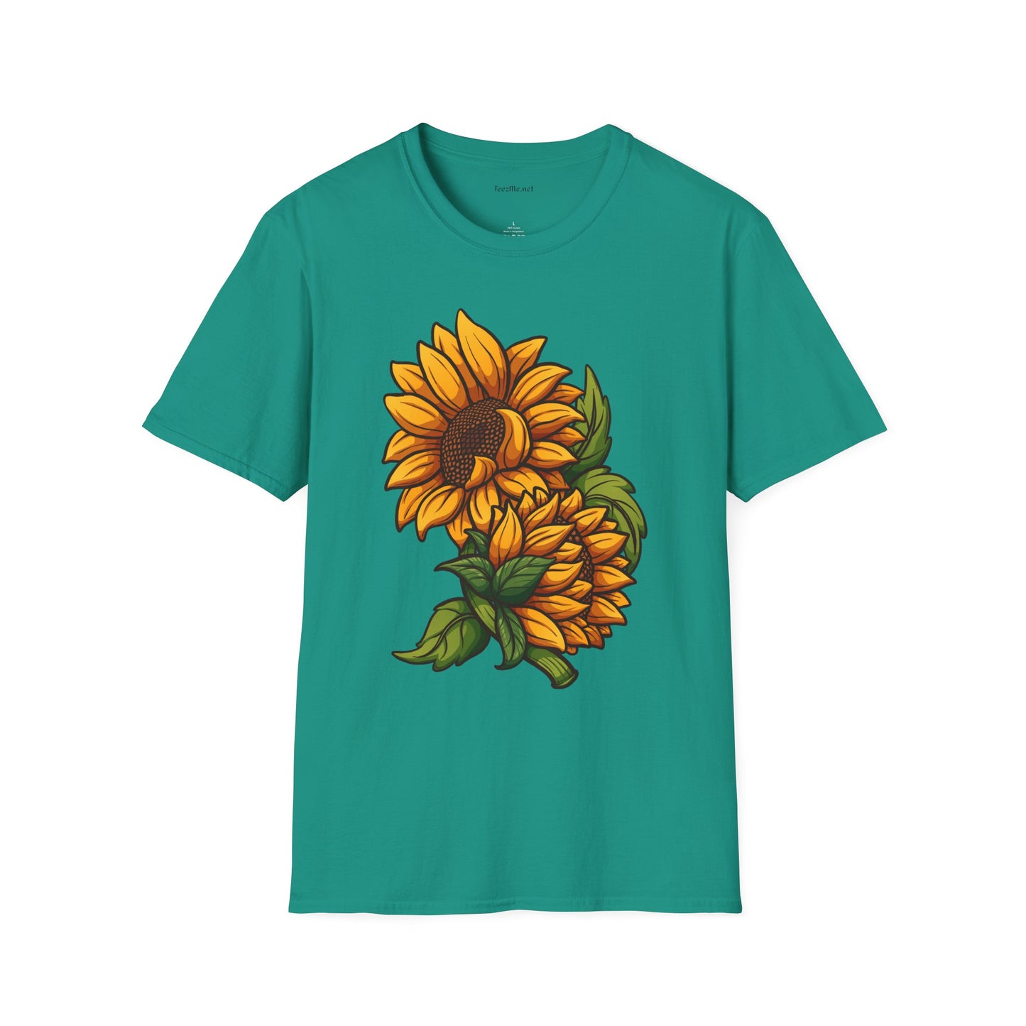 Sunflower (image) - Unisex Softstyle T-Shirt 100% Cotton Graphic