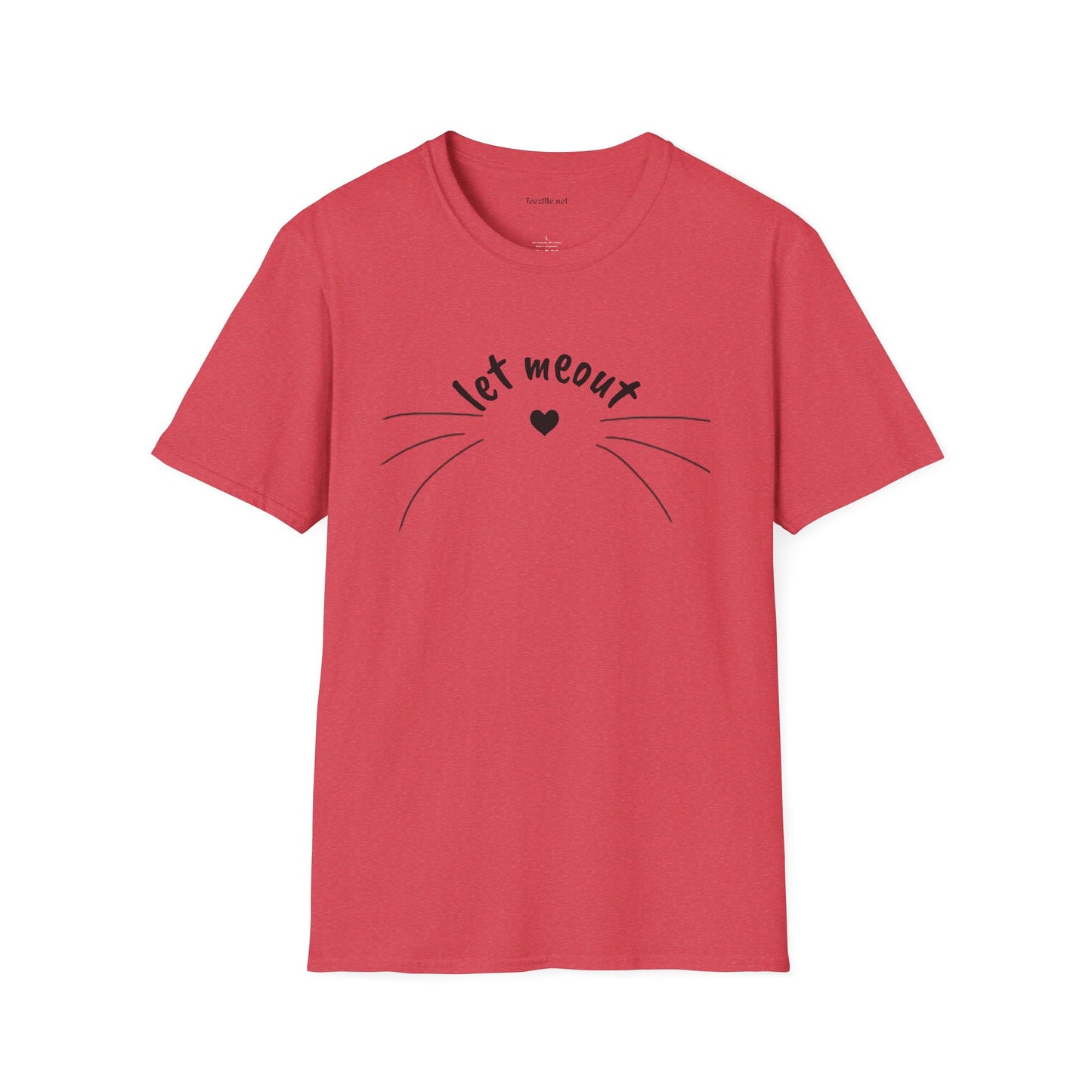Let meout- Unisex Softstyle T-Shirt 100% Cotton Graphic