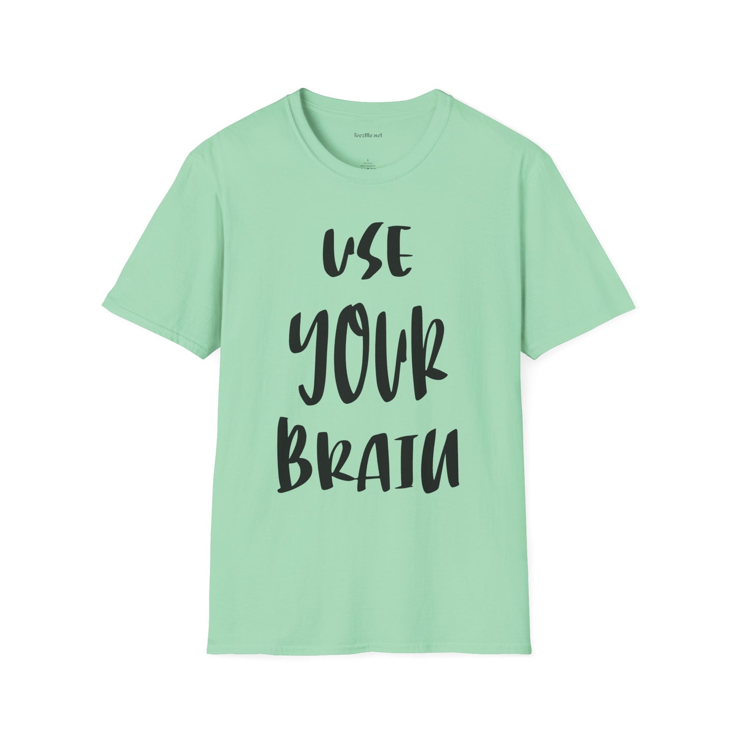 Use Your Brain Unisex Soft Style T-Shirt 100% Cotton Graphic