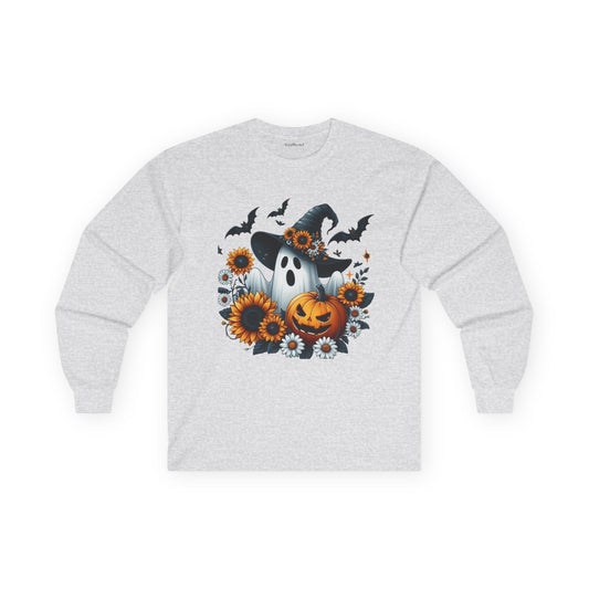 Pumpkin Ghost Harvest Unisex Ultra Cotton Long Sleeve Tee