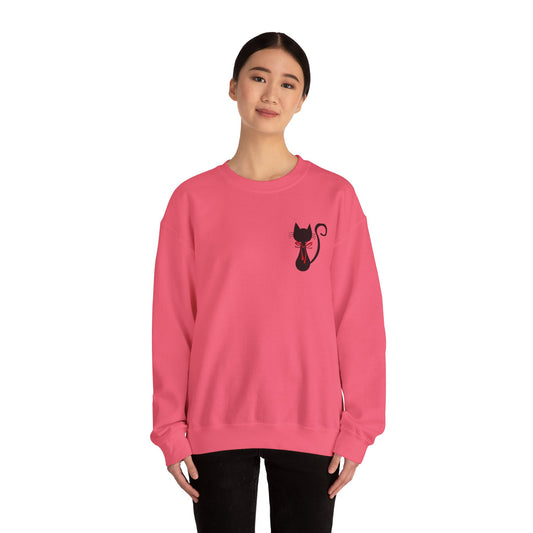 Black cat - Unisex Heavy Blend™ Crewneck Sweatshirt