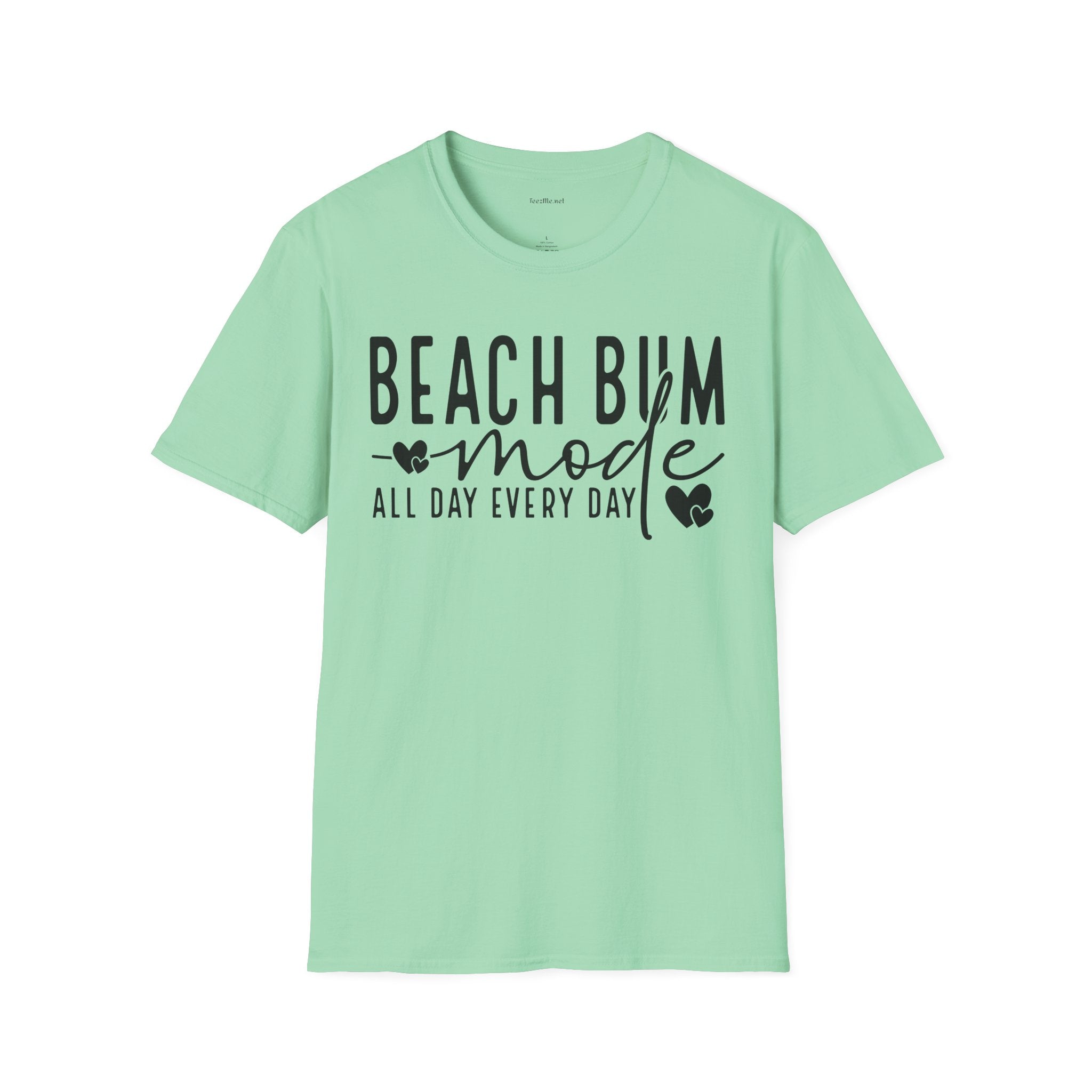 Beach Bum - Unisex Softstyle T-Shirt 100% Cotton Graphic