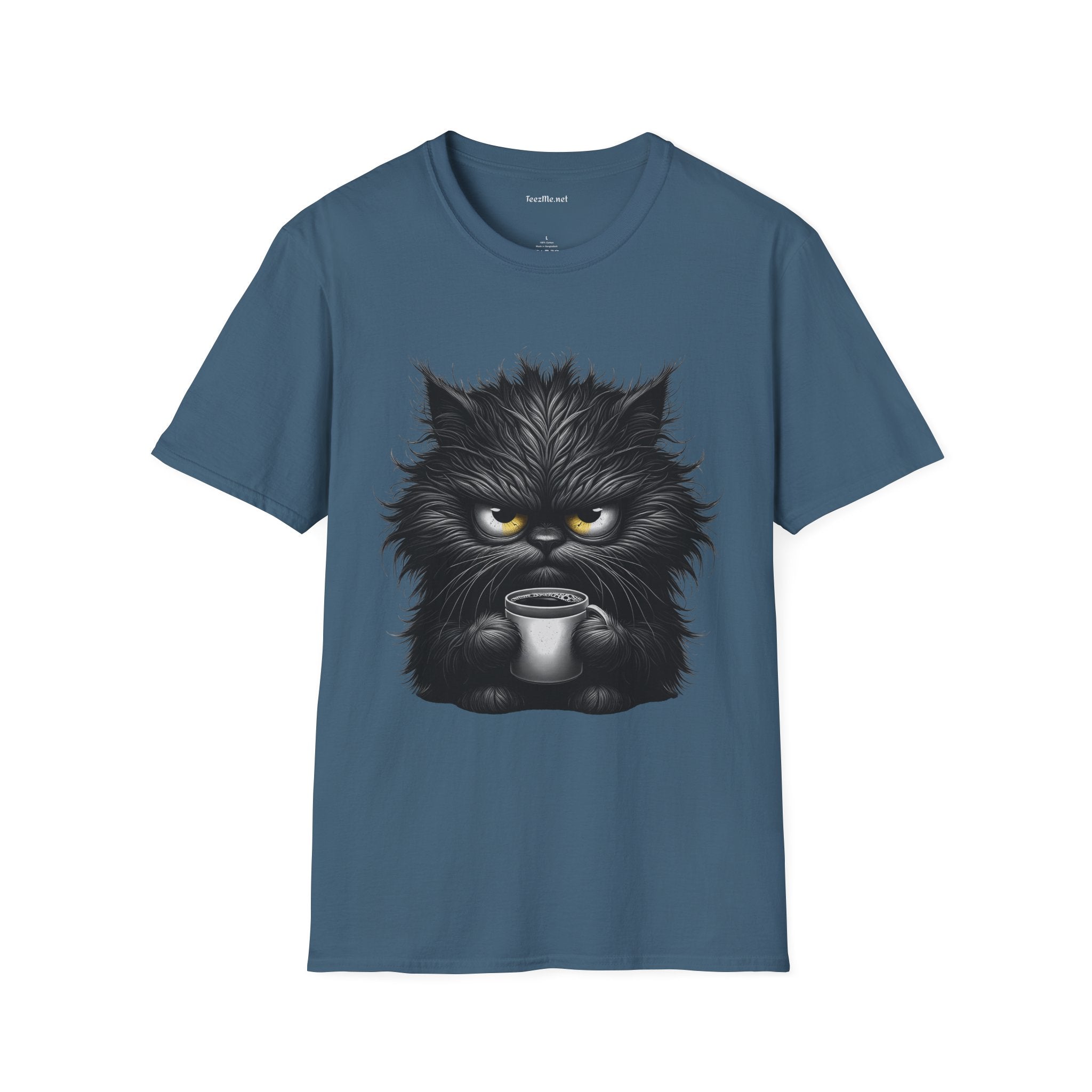 Adorable Grumpy Cat 01 Unisex SoftStyle T-Shirt 100% Cotton Graphic