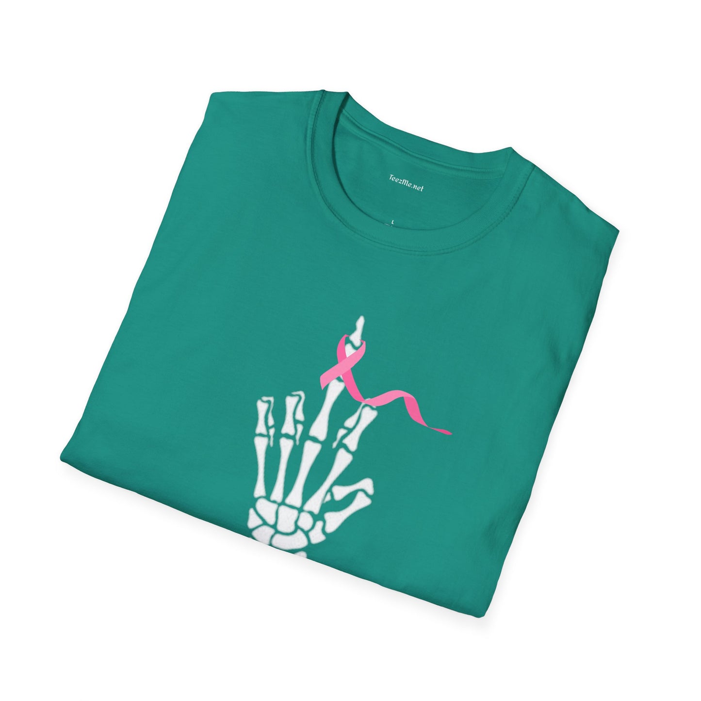 Give Cancer the bird - Unisex Softstyle T-Shirt 100% Cotton Graphic