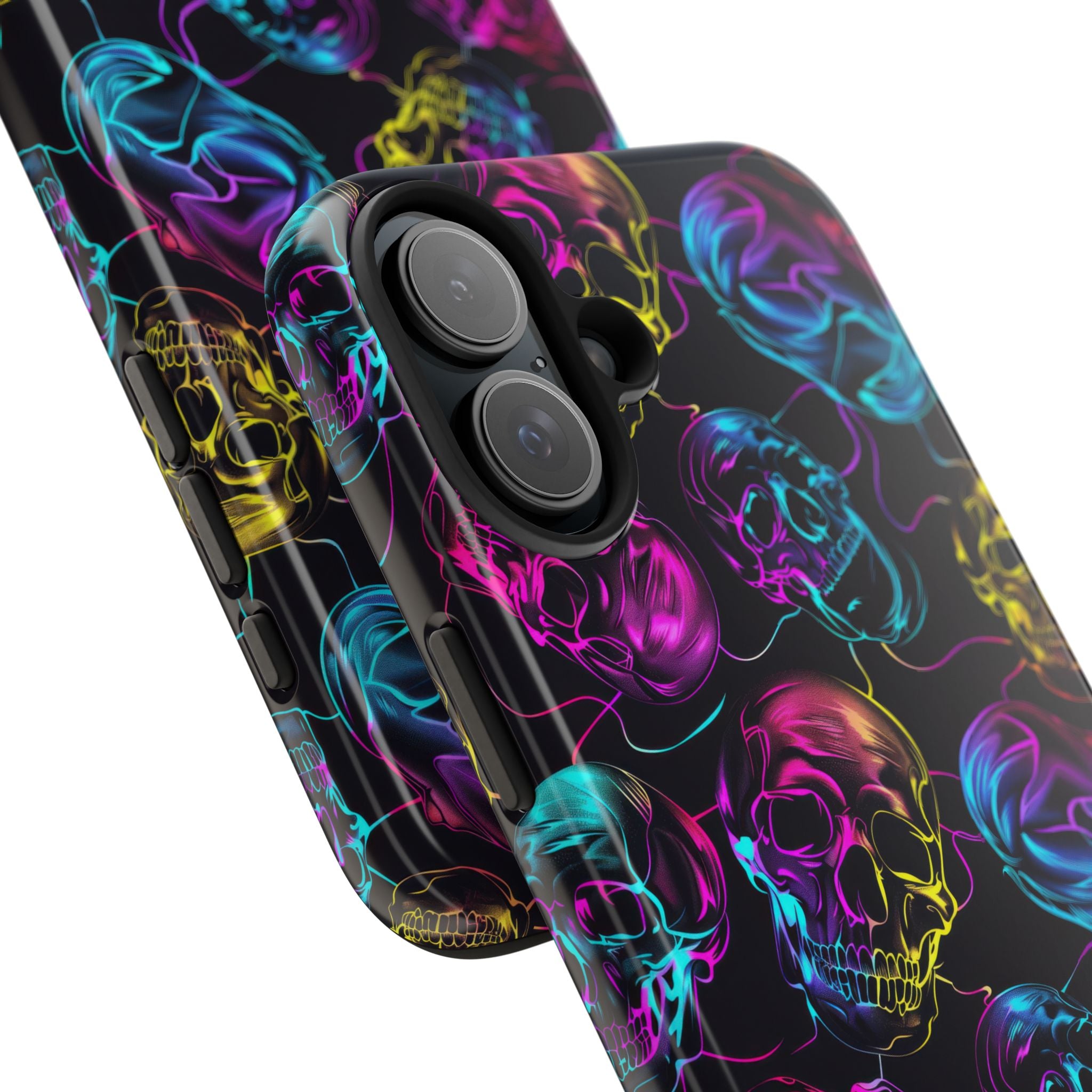 Neon Skull Cell Phone Case Tough Phone Cases