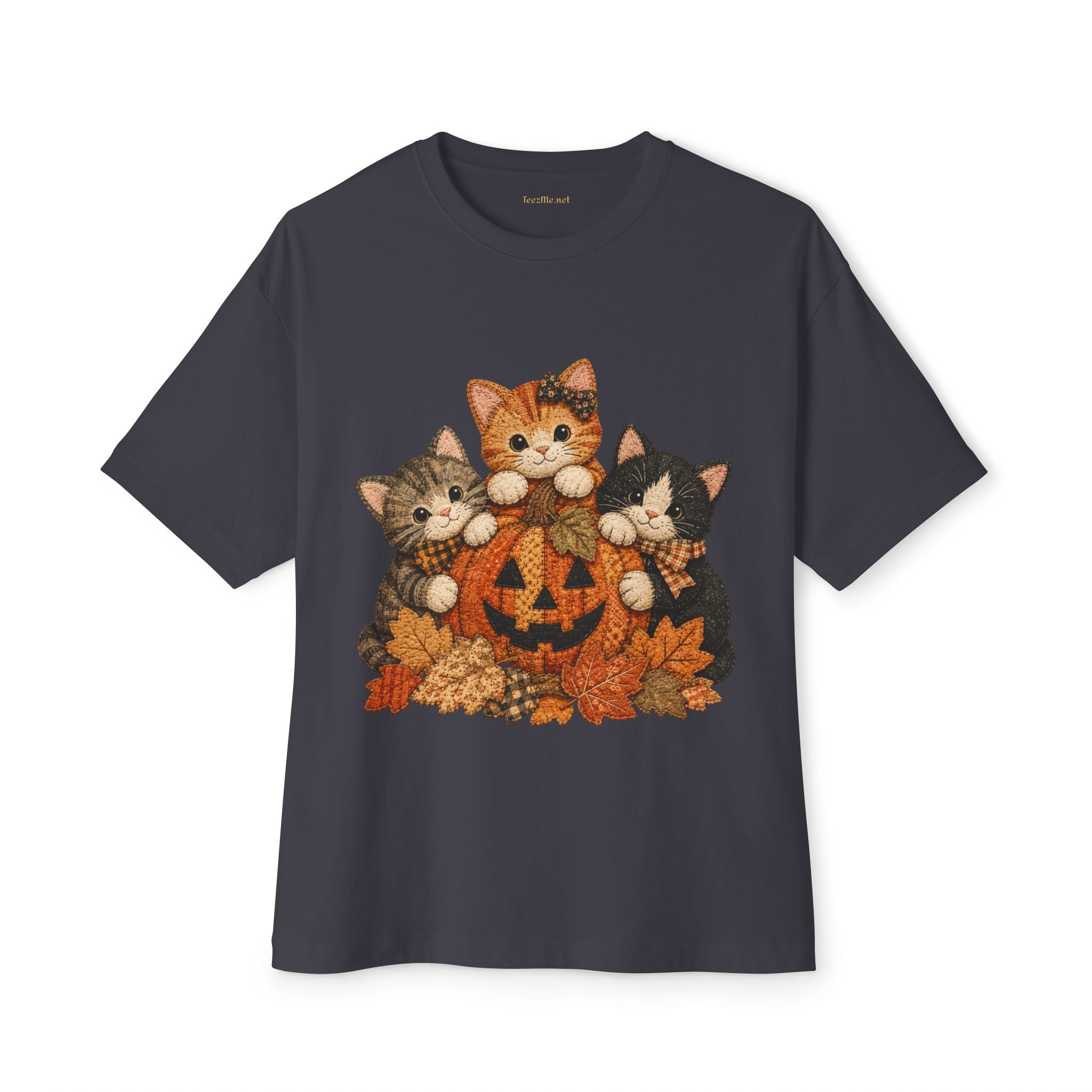 Halloween Kittens Pumpkin Tee