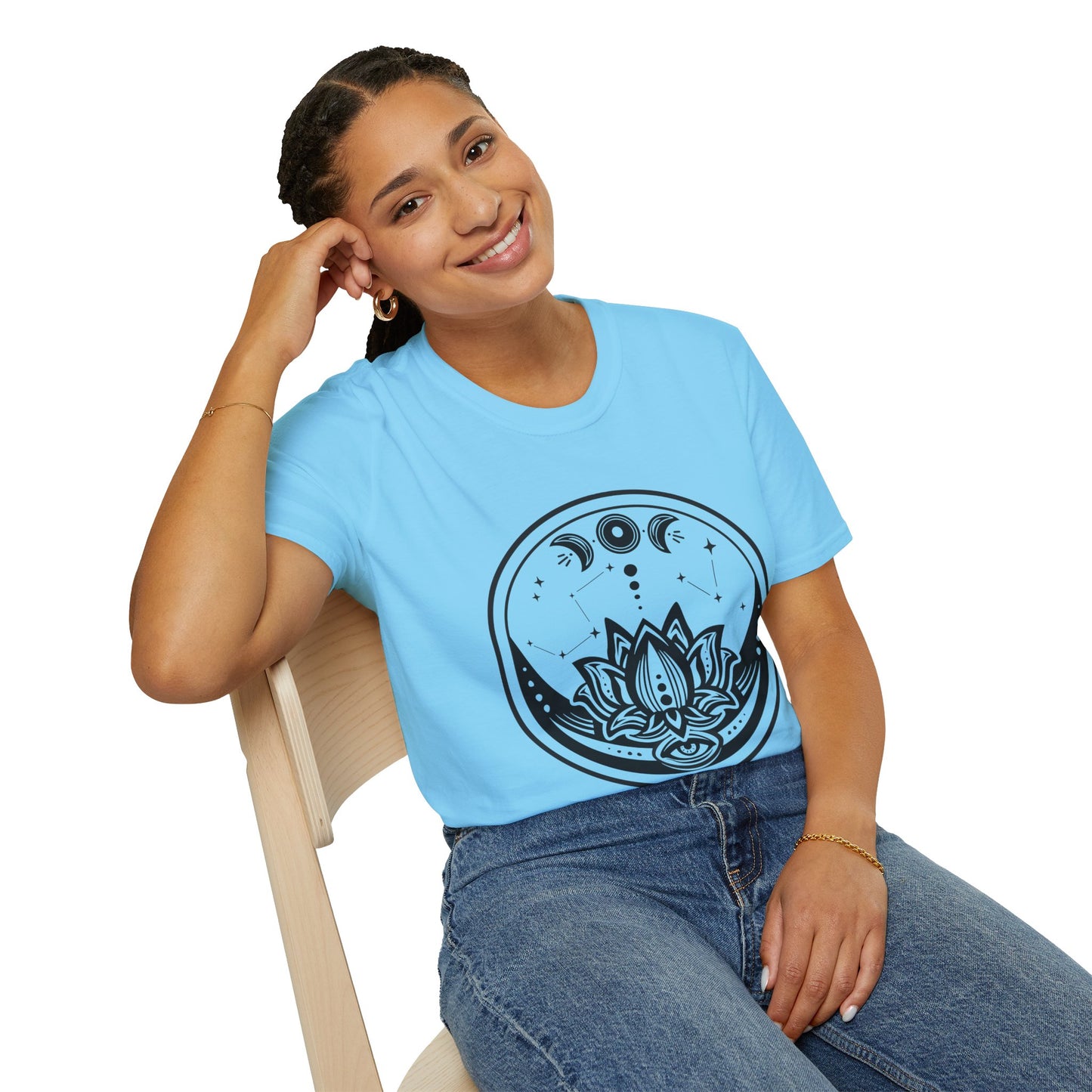 Moon Phase - Unisex Softstyle T-Shirt 100% Cotton Graphic