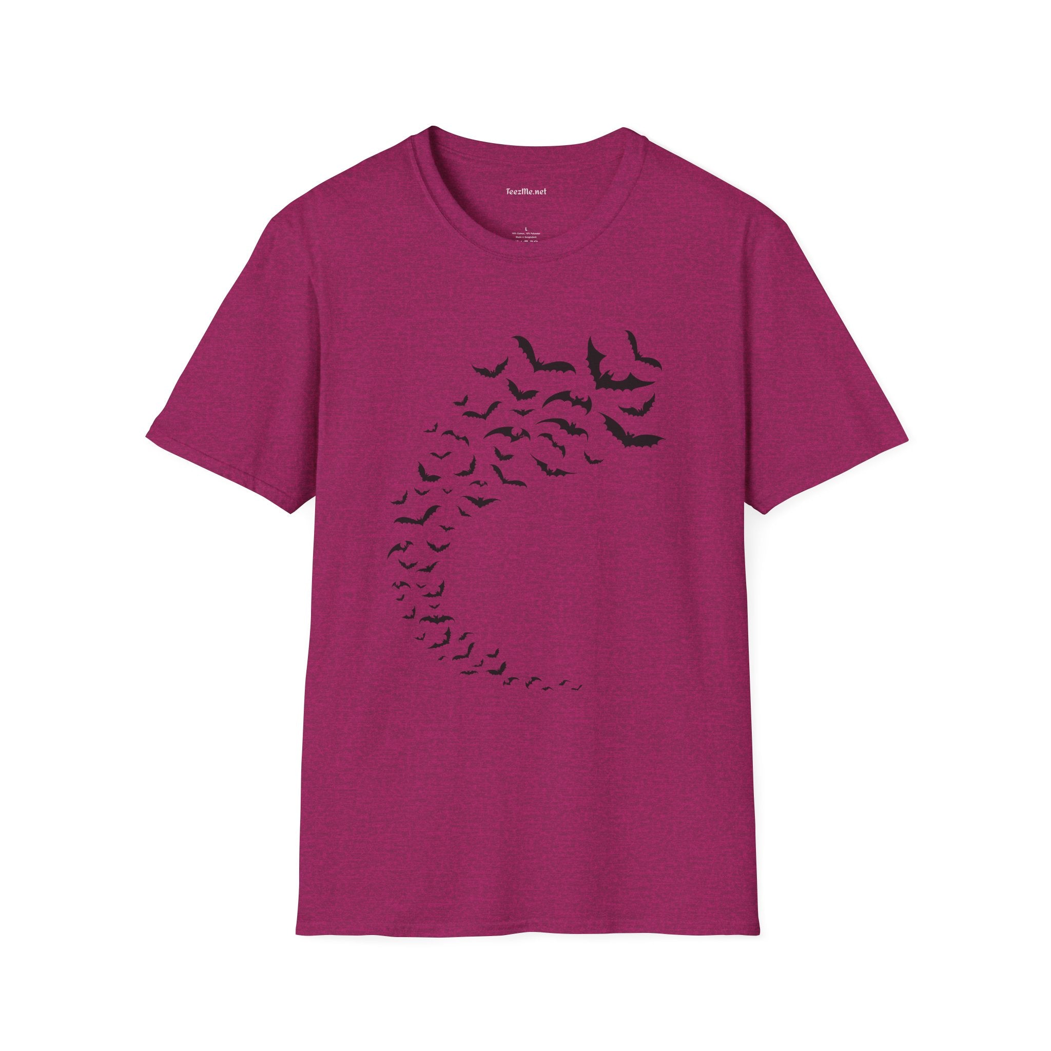 Bats in Flight Unisex Softstyle T-Shirt 100% Cotton Graphic