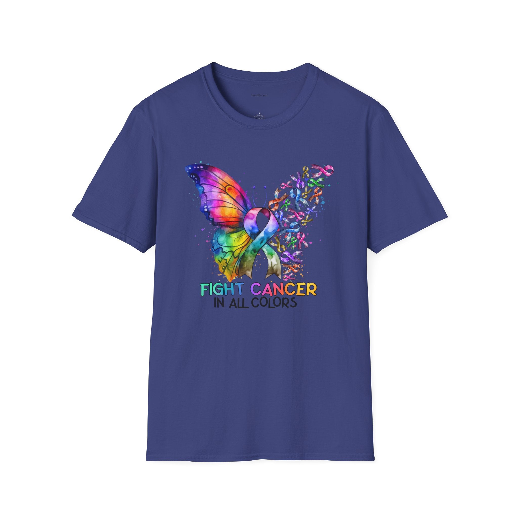 Fight Cancer  - Unisex Softstyle T-Shirt 100% Cotton Graphic