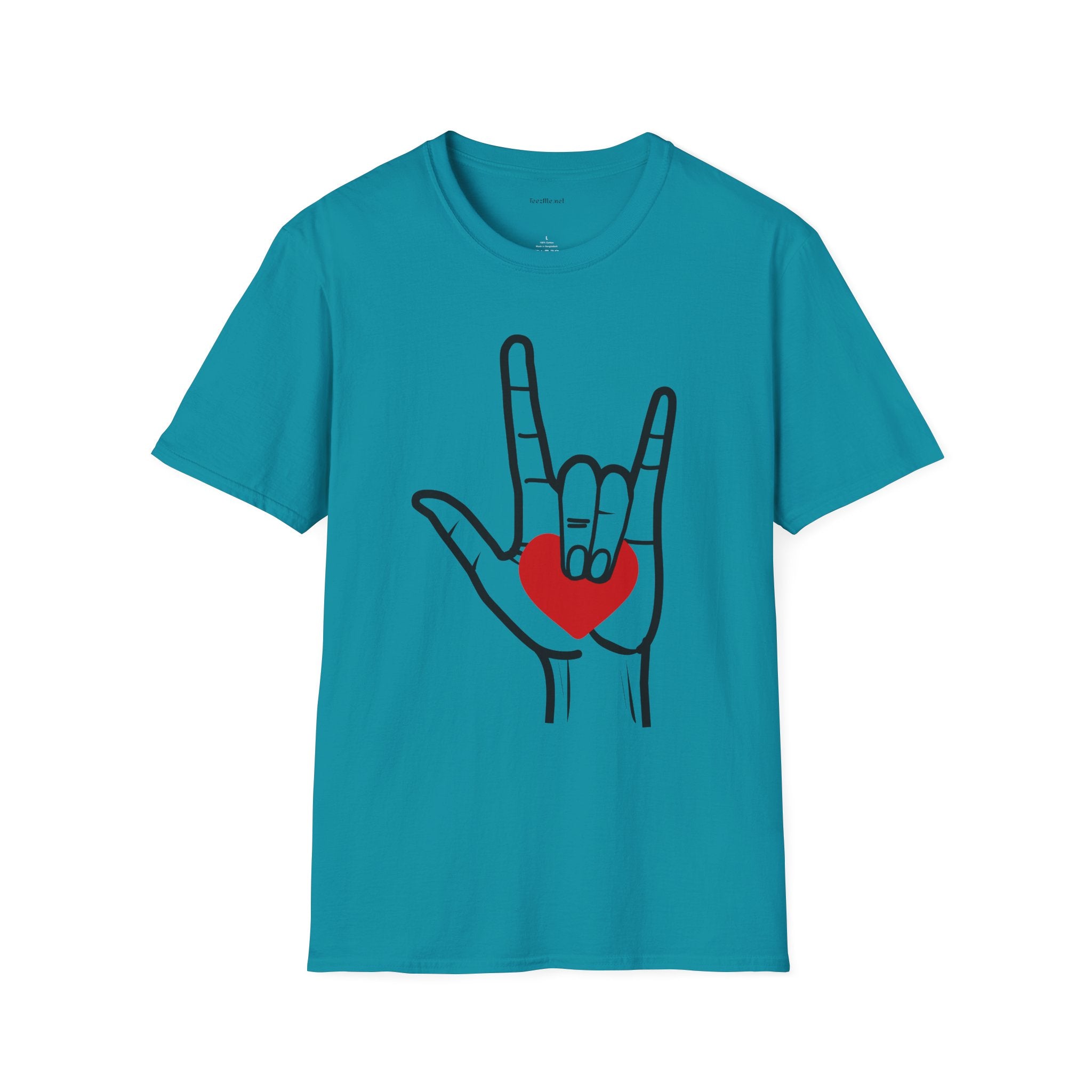 ASL Love  - Unisex Softstyle T-Shirt 100% Cotton Graphic
