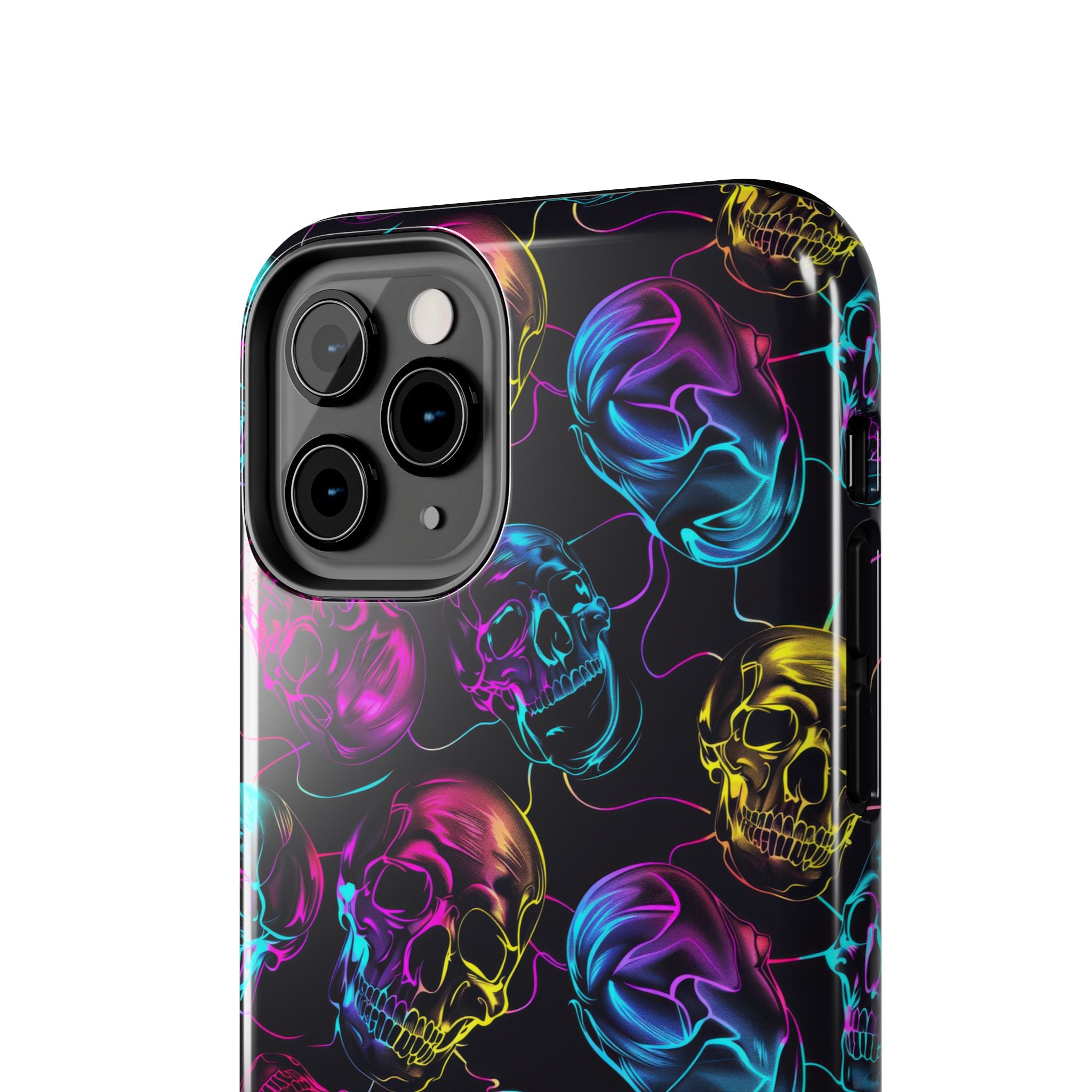 Neon Skull Cell Phone Case Tough Phone Cases