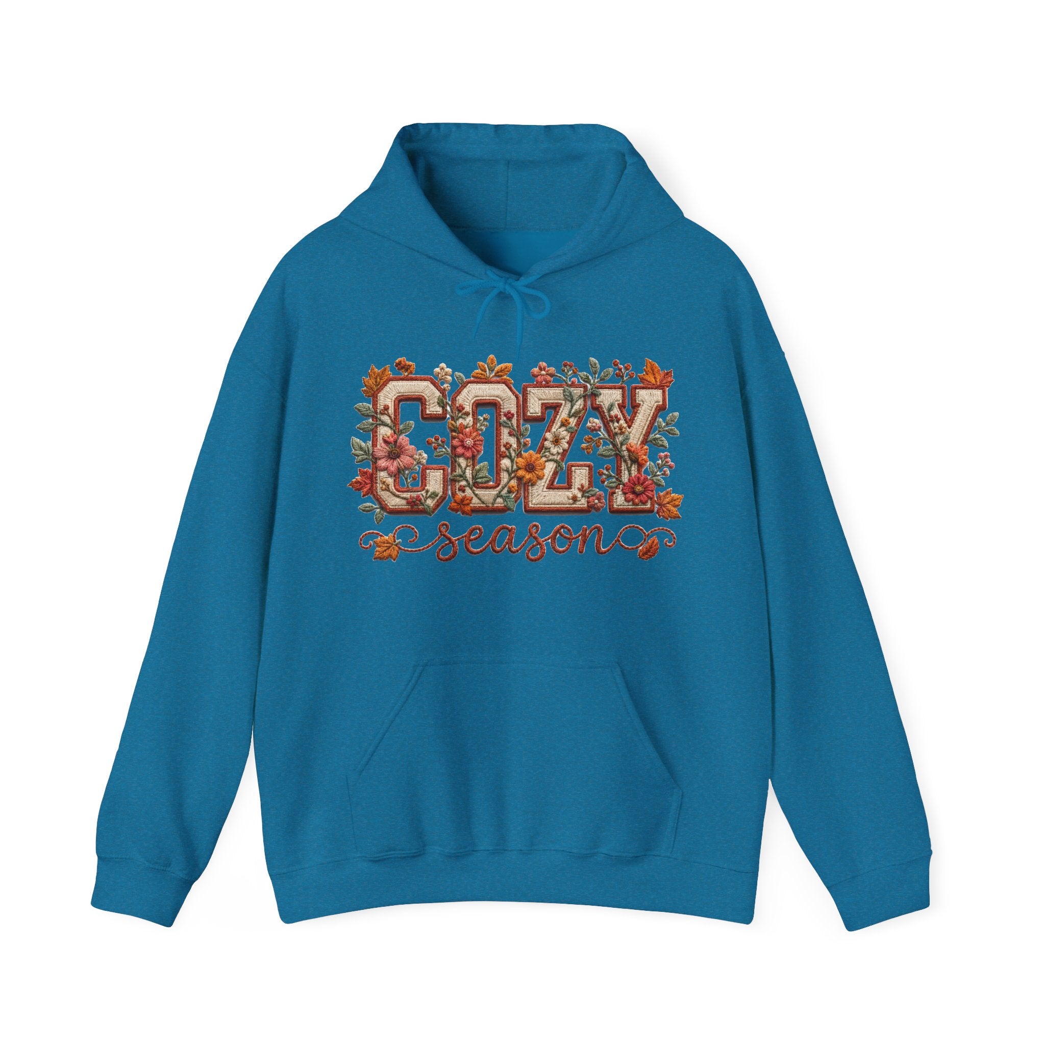 Cozy Fall Season Floral Hoodie