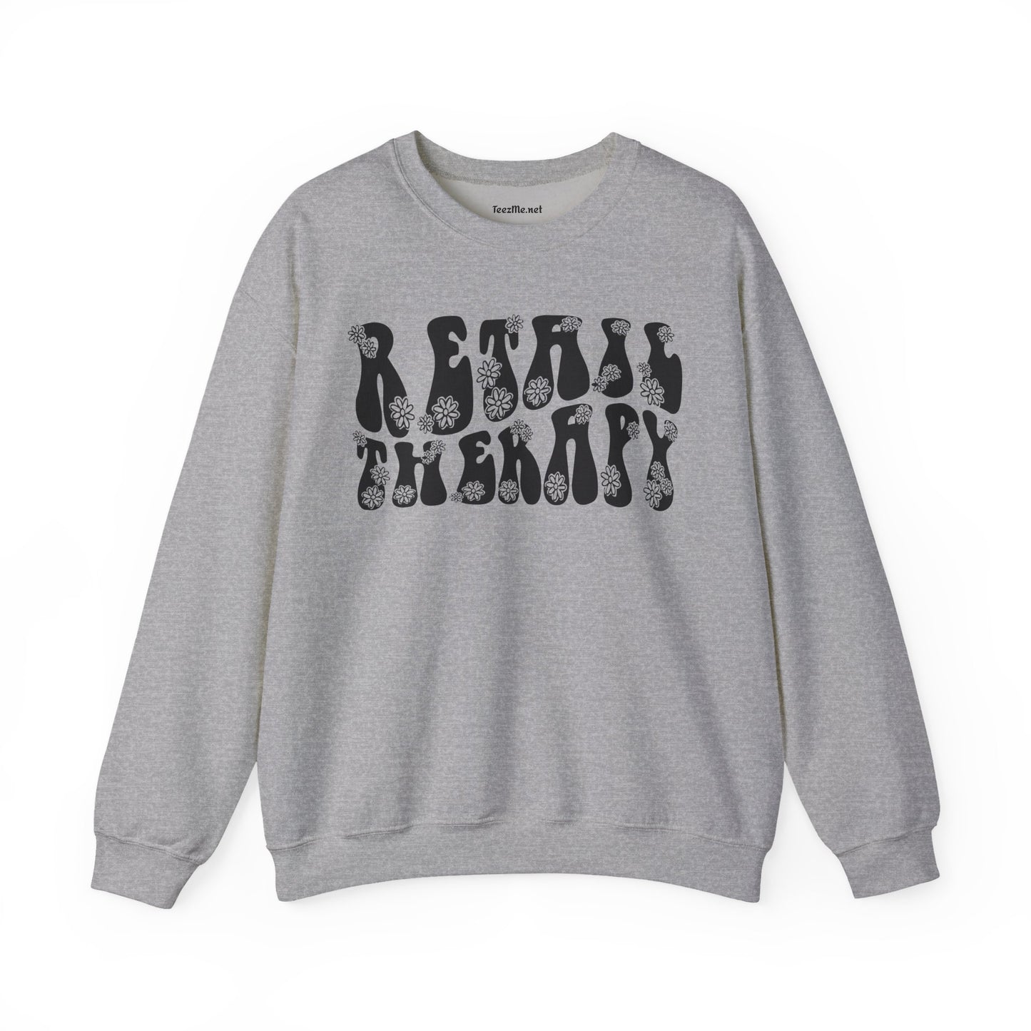 Retail Therapy Retro 01 Unisex Heavy Blend™ Crewneck Sweatshirt Graphic