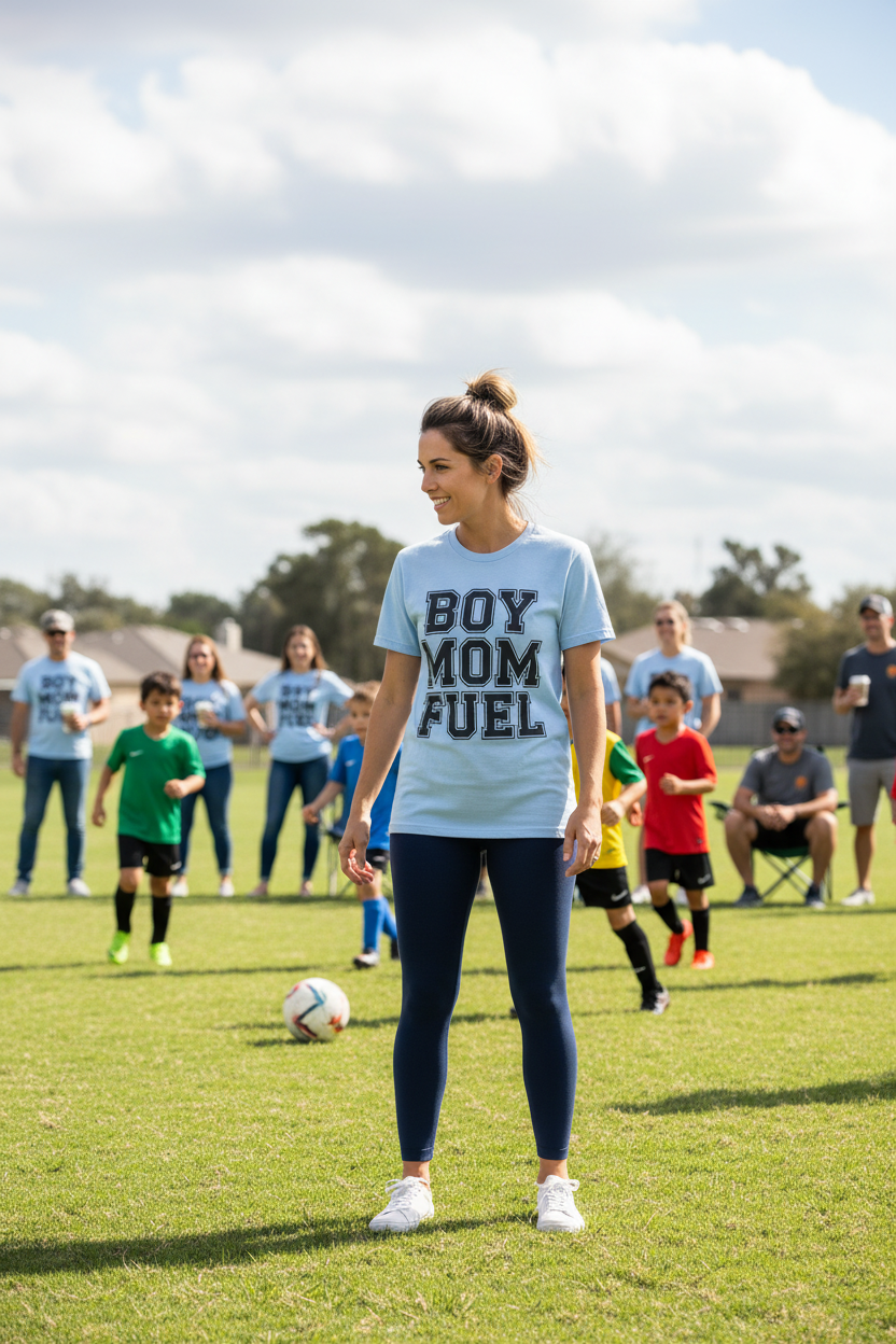 Boy Mom Fuel T-Shirt — Proud Mom Graphic Tee