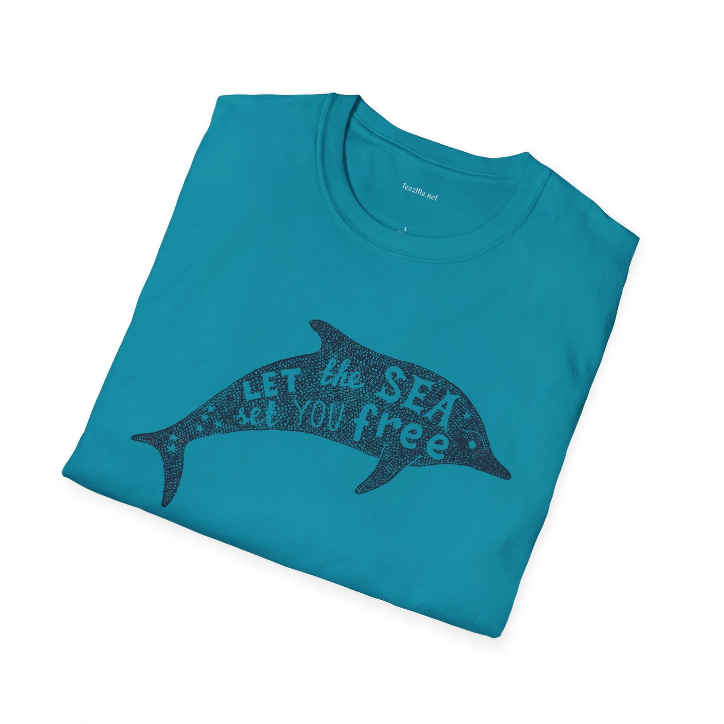 Let the sea - Unisex Softstyle T-Shirt 100% Cotton Graphic