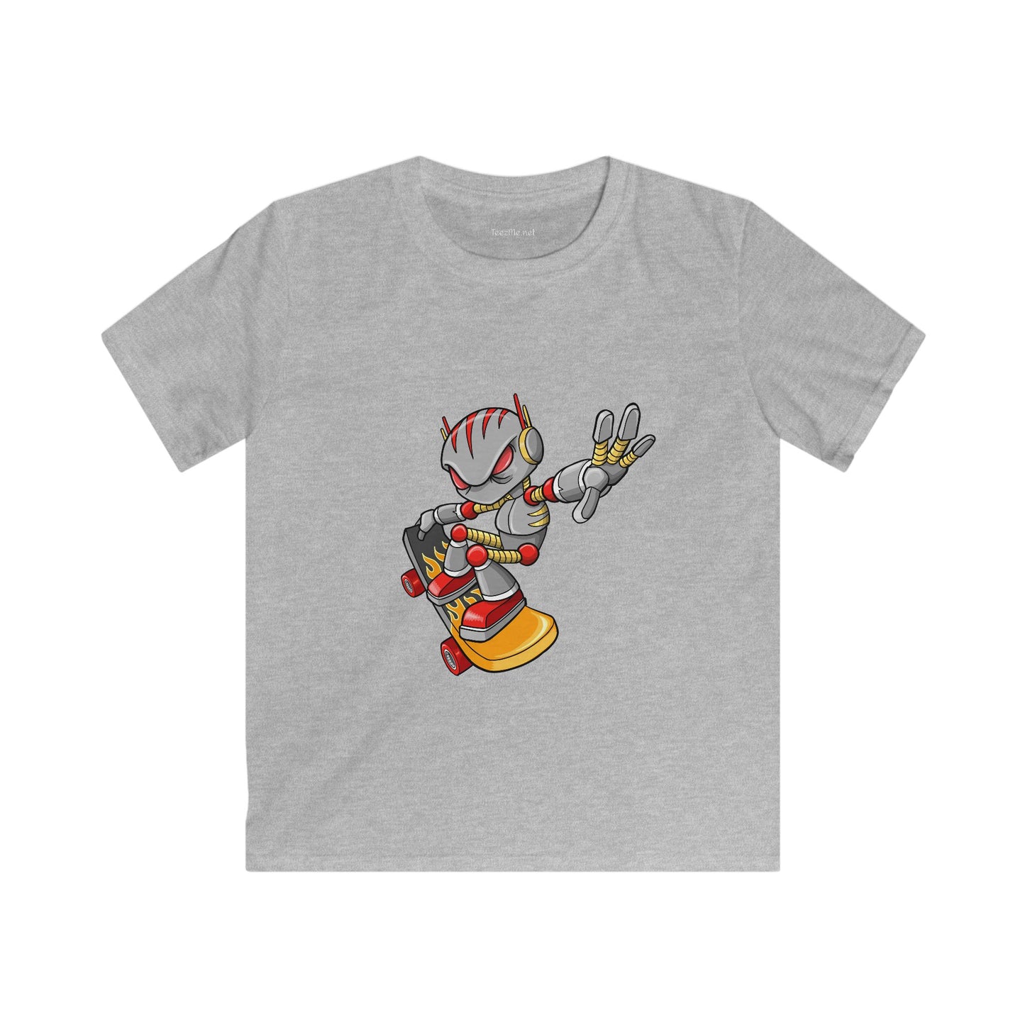 Robot Skateboarder - Softstyle Tee Children