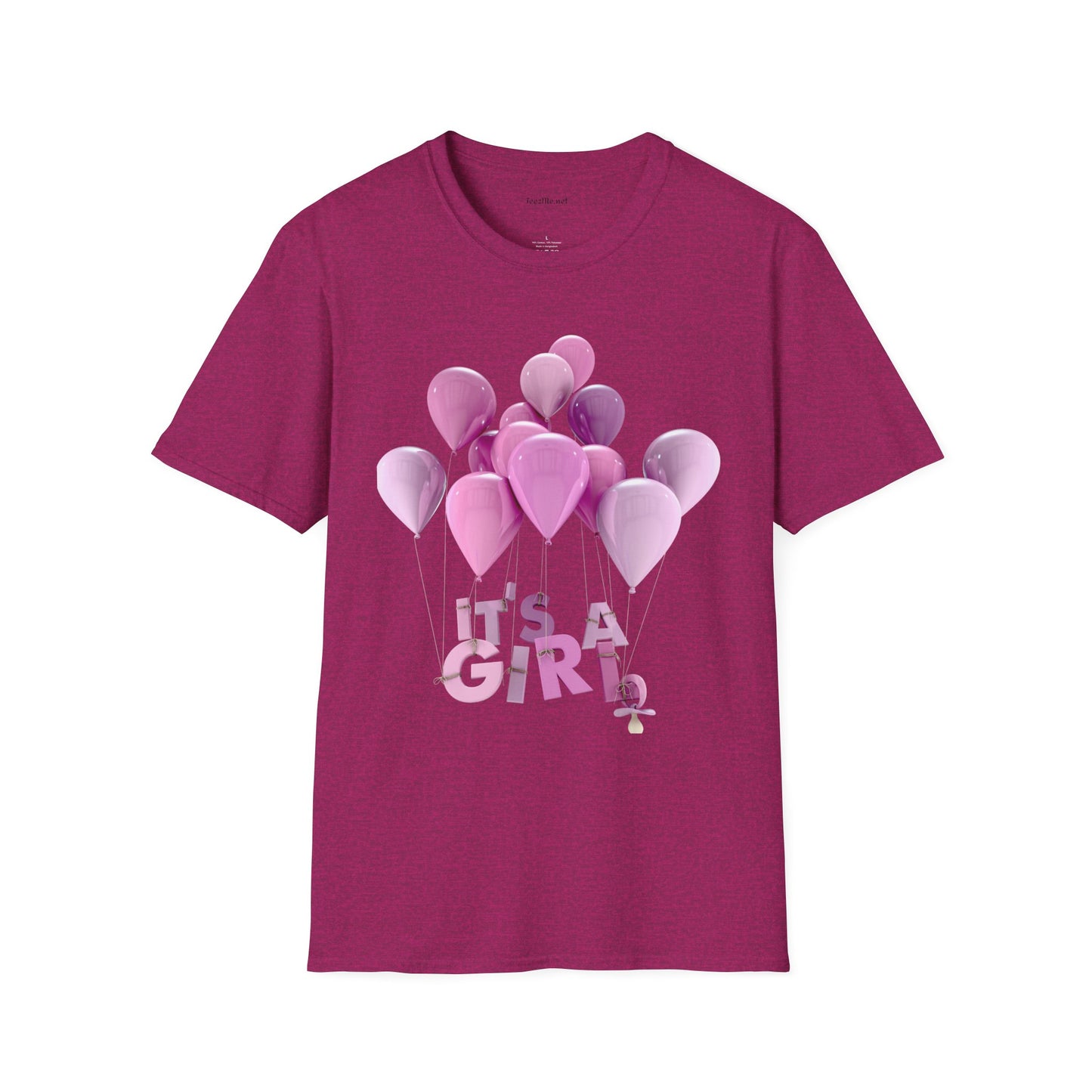Gender Reveal GIRL Unisex Softstyle T-Shirt 100% Cotton