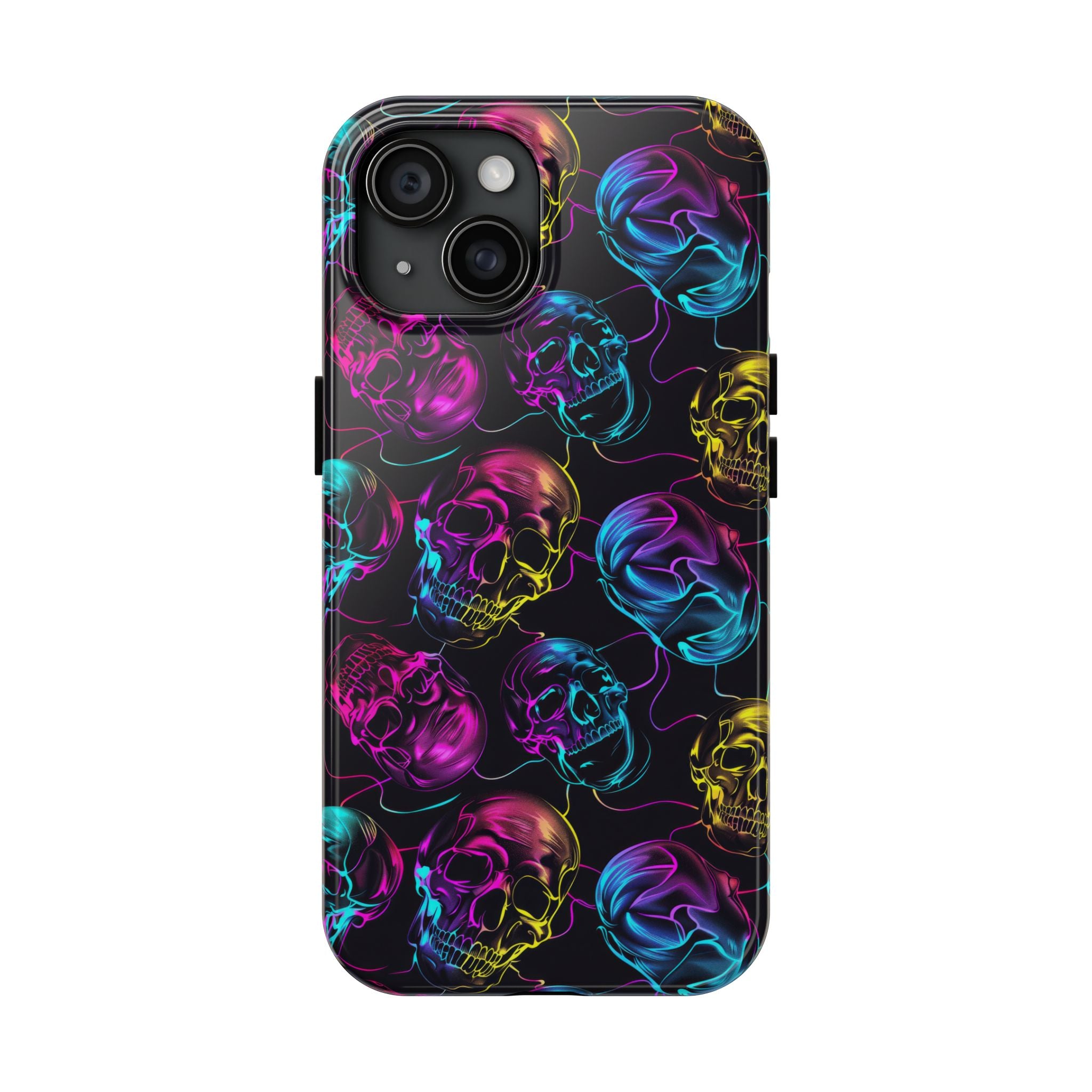 Neon Skull Cell Phone Case Tough Phone Cases