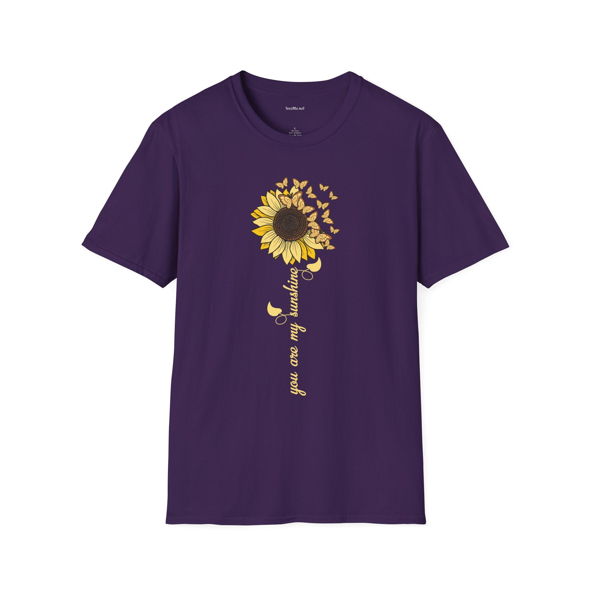 Sunflower Butterflies T-Shirt — 'You are my Sunshine' Floral Tee