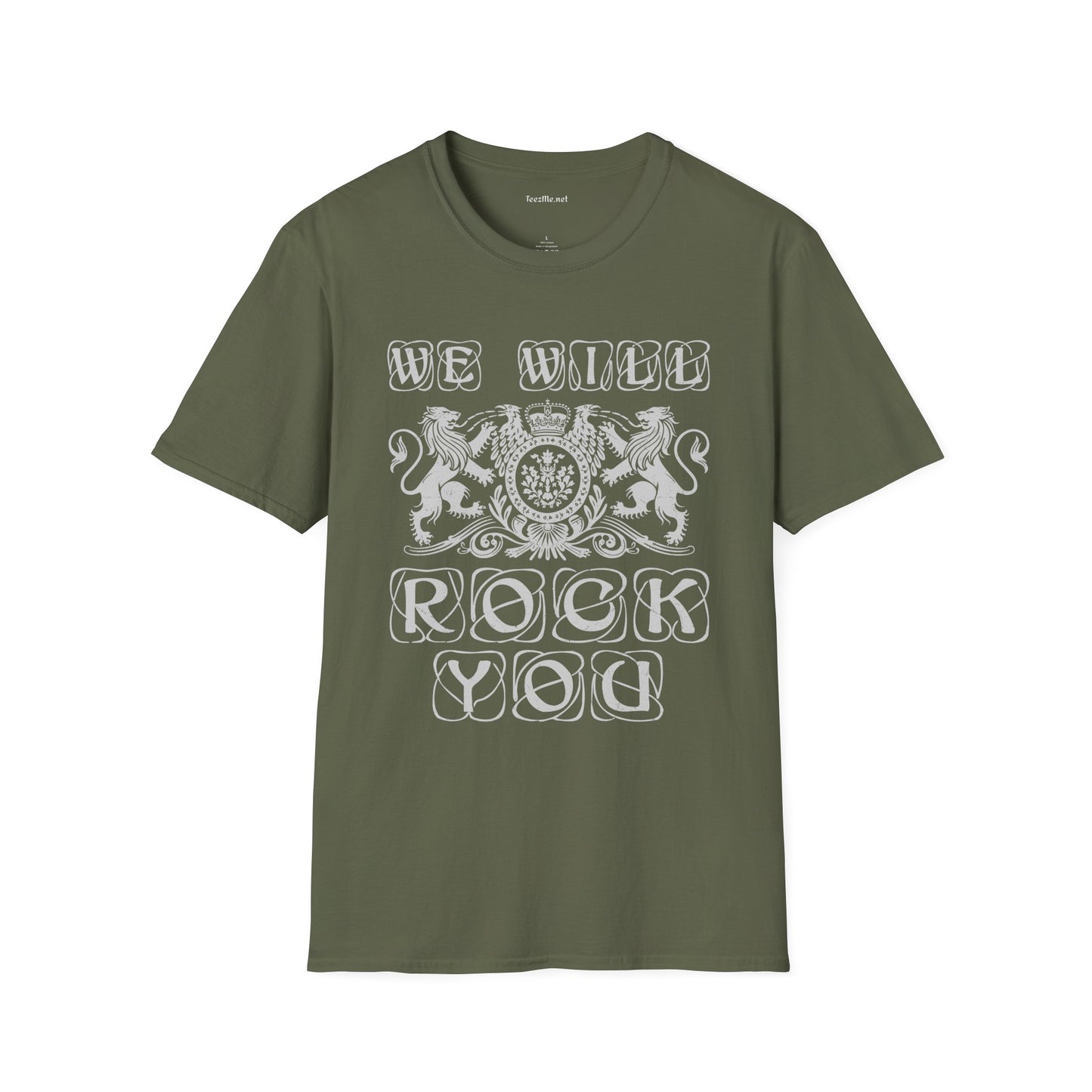 We Will Rock You Unisex SoftStyle T-Shirt 100% Cotton Graphic Music