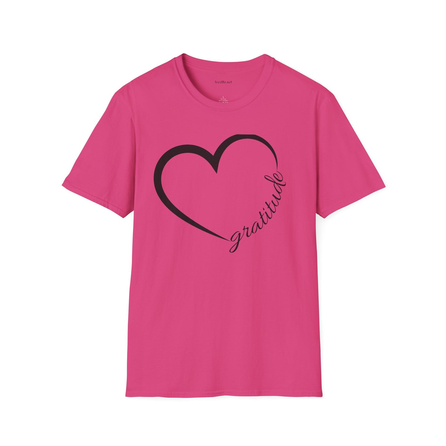 Gratitude Unisex Softstyle T-Shirt 100% Cotton Graphic