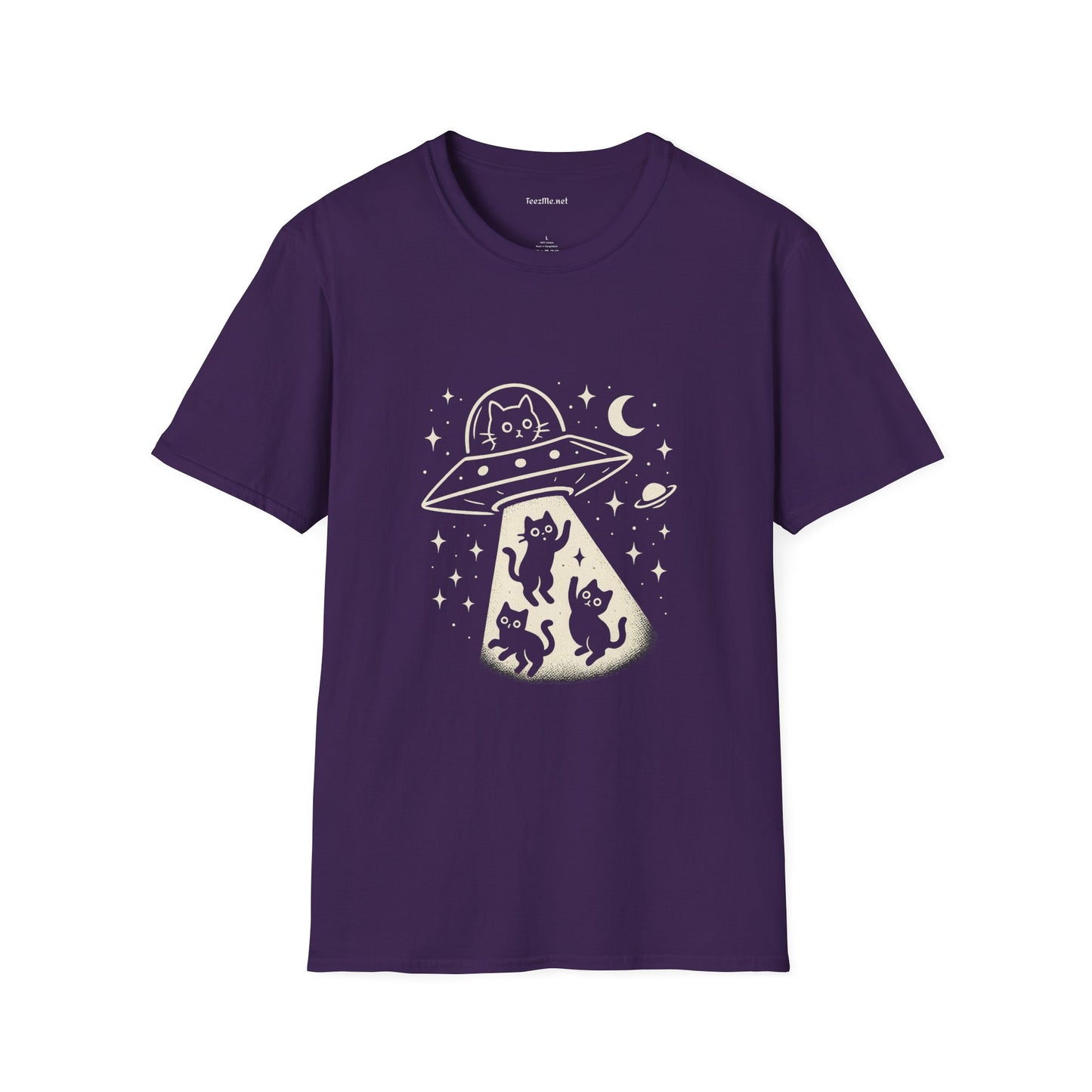 UFO Cats Unisex Softstyle T-Shirt 100% Cotton Graphic