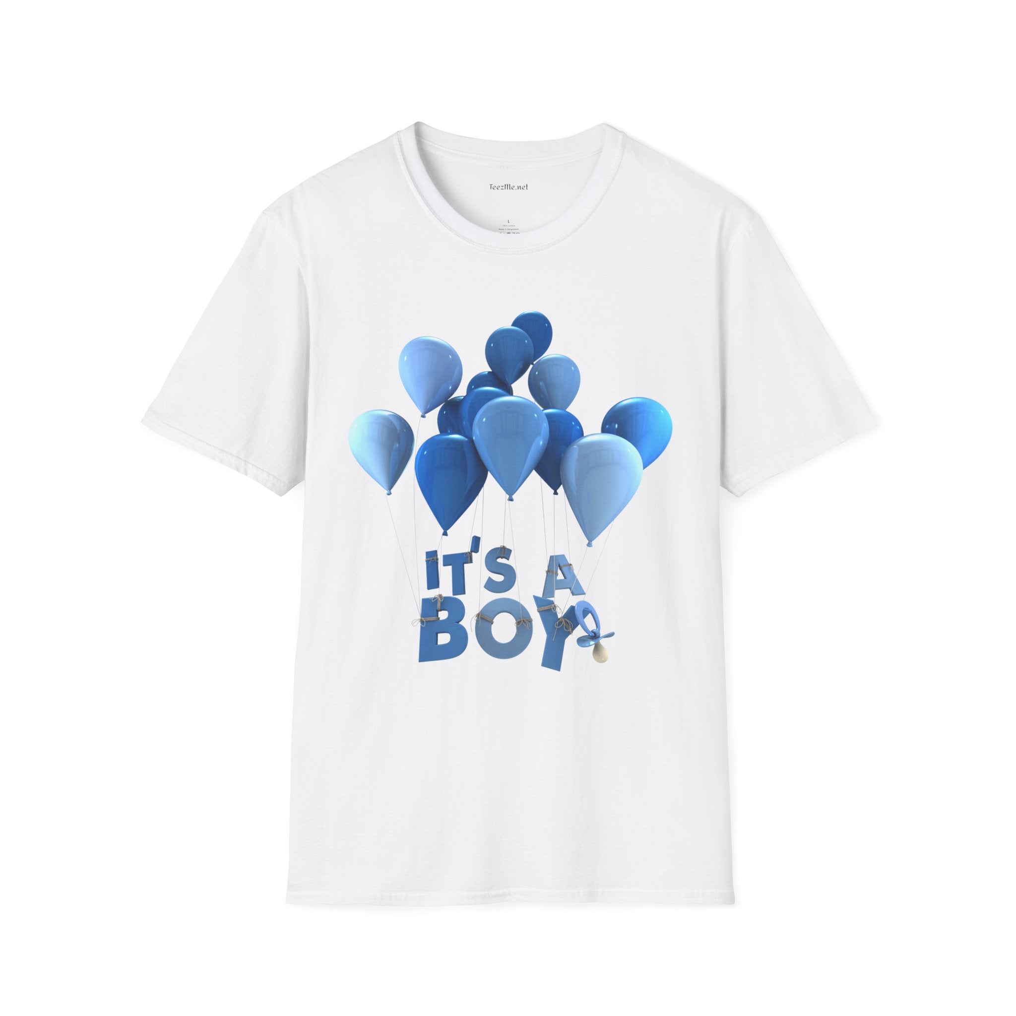 Gender Reveal BOY Unisex Softstyle T-Shirt 100% Cotton