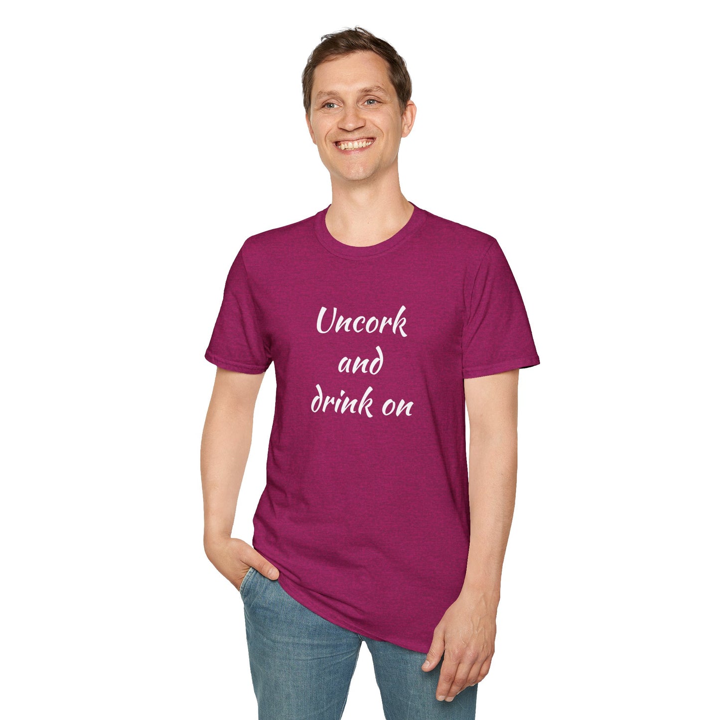Uncork - Unisex Softstyle T-Shirt 100% Cotton Graphic