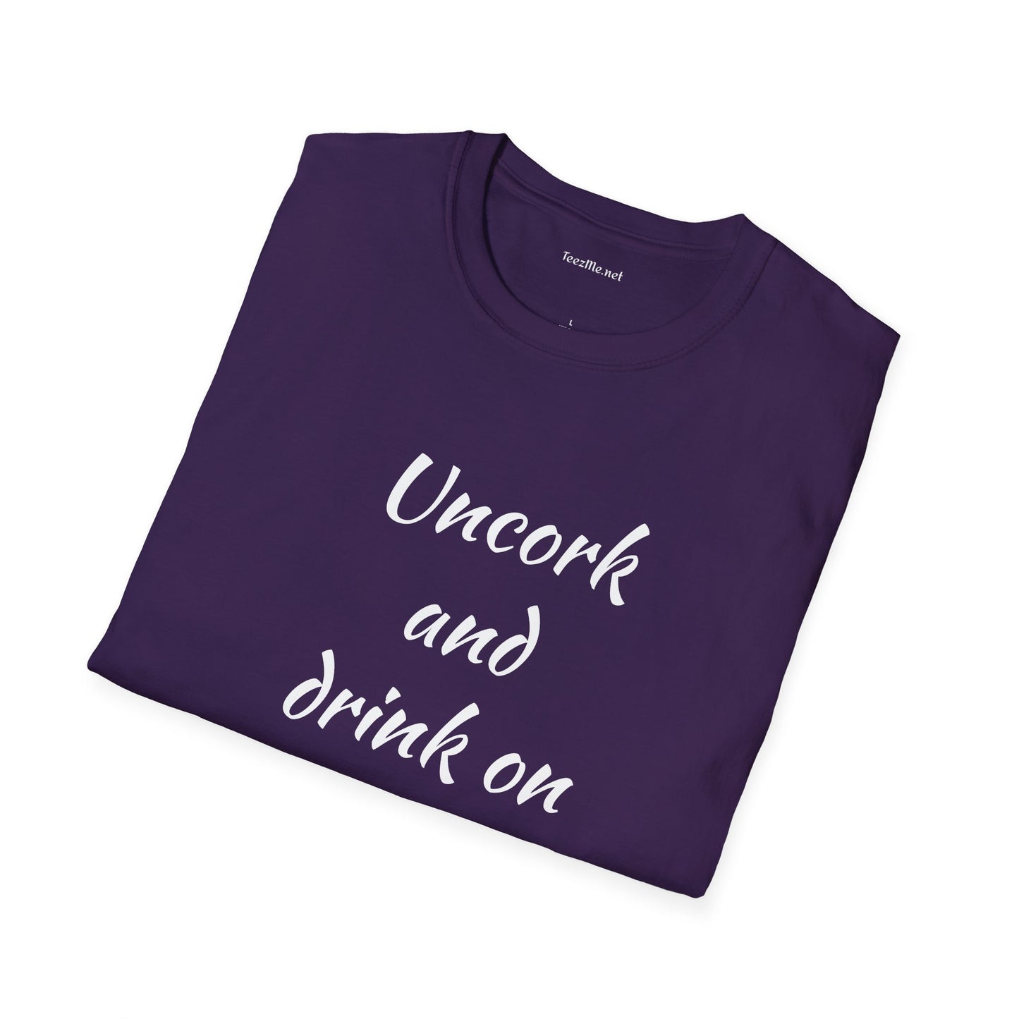 Uncork - Unisex Softstyle T-Shirt 100% Cotton Graphic