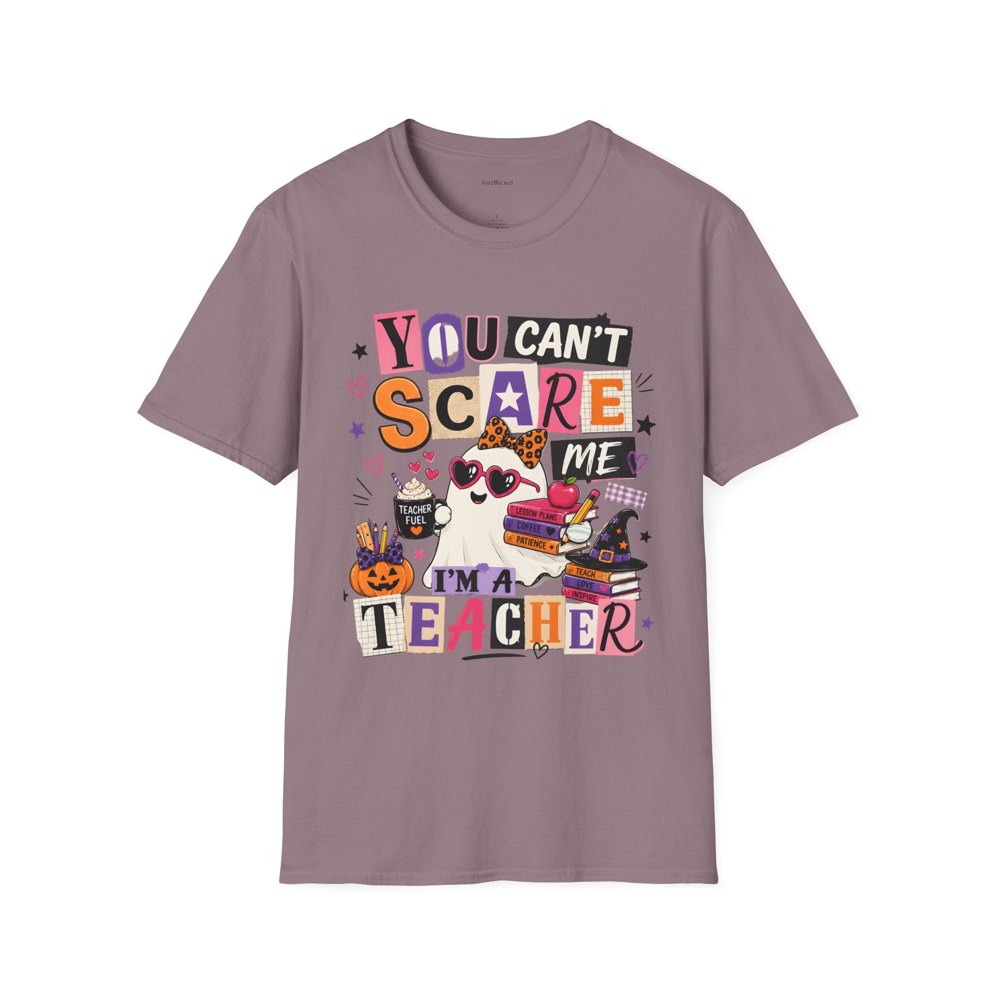 Teacher Halloween T-Shirt - "You Can't Scare Me, I'm a Teacher" Tee
