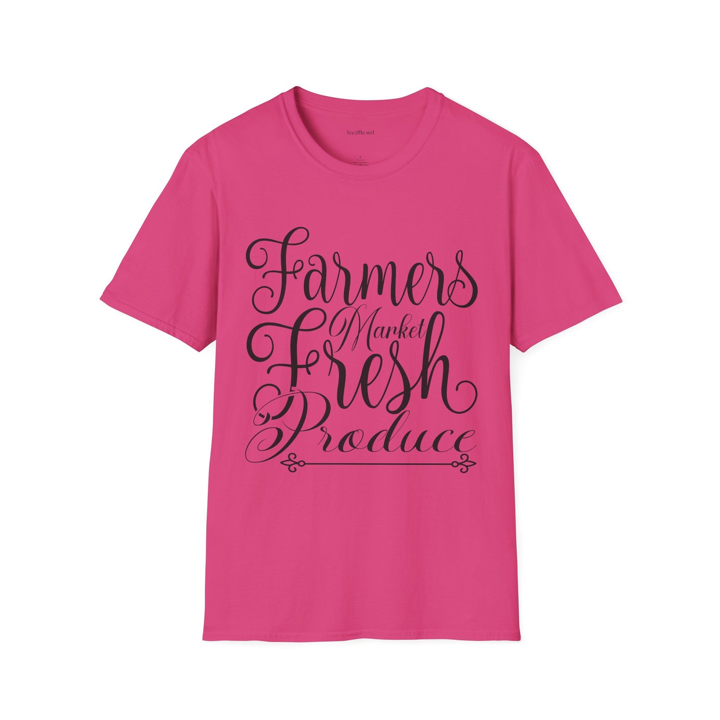 Farmers Market Fresh Produce Unisex Soft Style T-Shirt 100% Cotton Graphic
