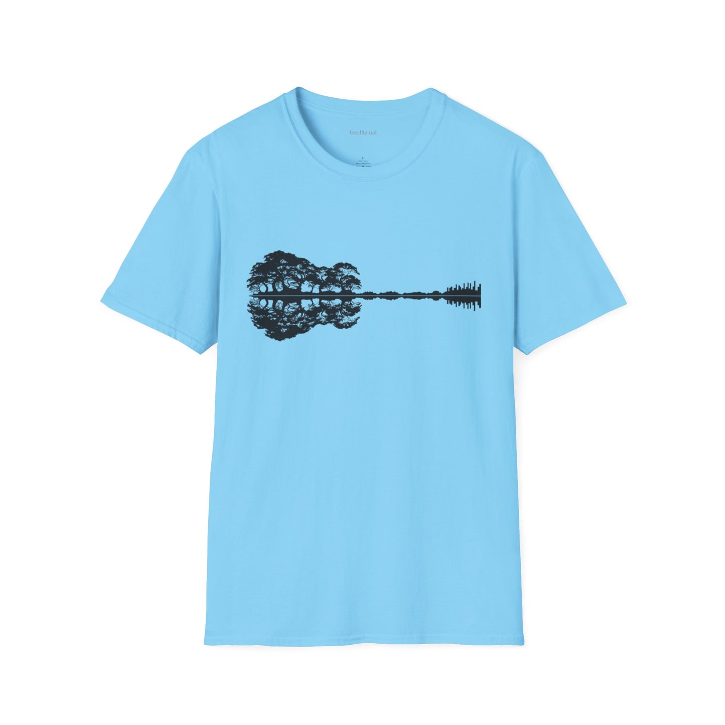 Lake Shadow Guitar Unisex Softstyle T-Shirt 100% Cotton Graphic