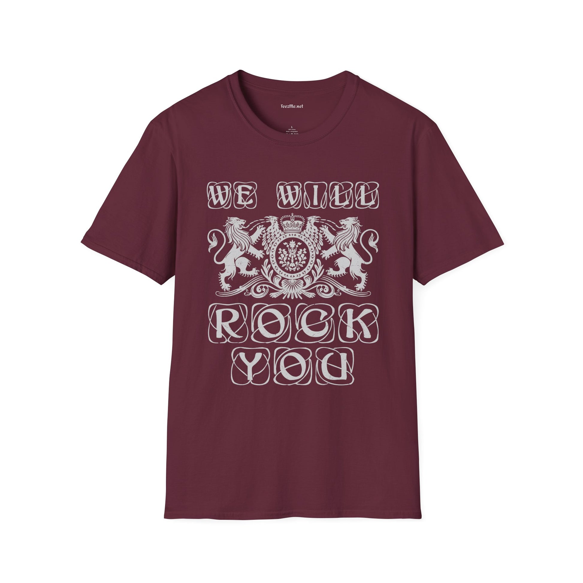 We Will Rock You Unisex SoftStyle T-Shirt 100% Cotton Graphic Music