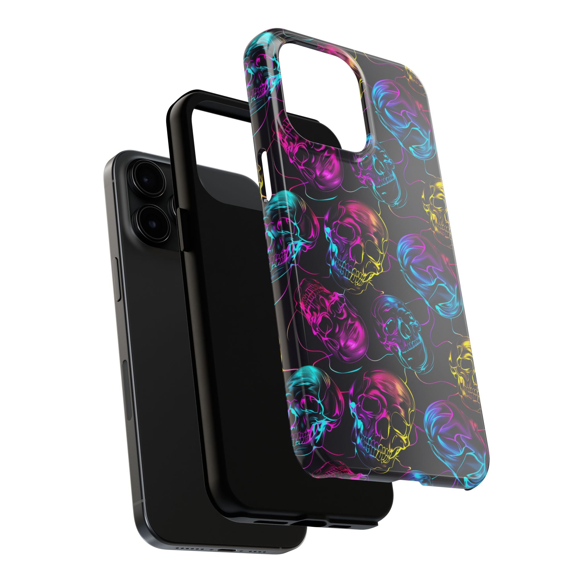 Neon Skull Cell Phone Case Tough Phone Cases