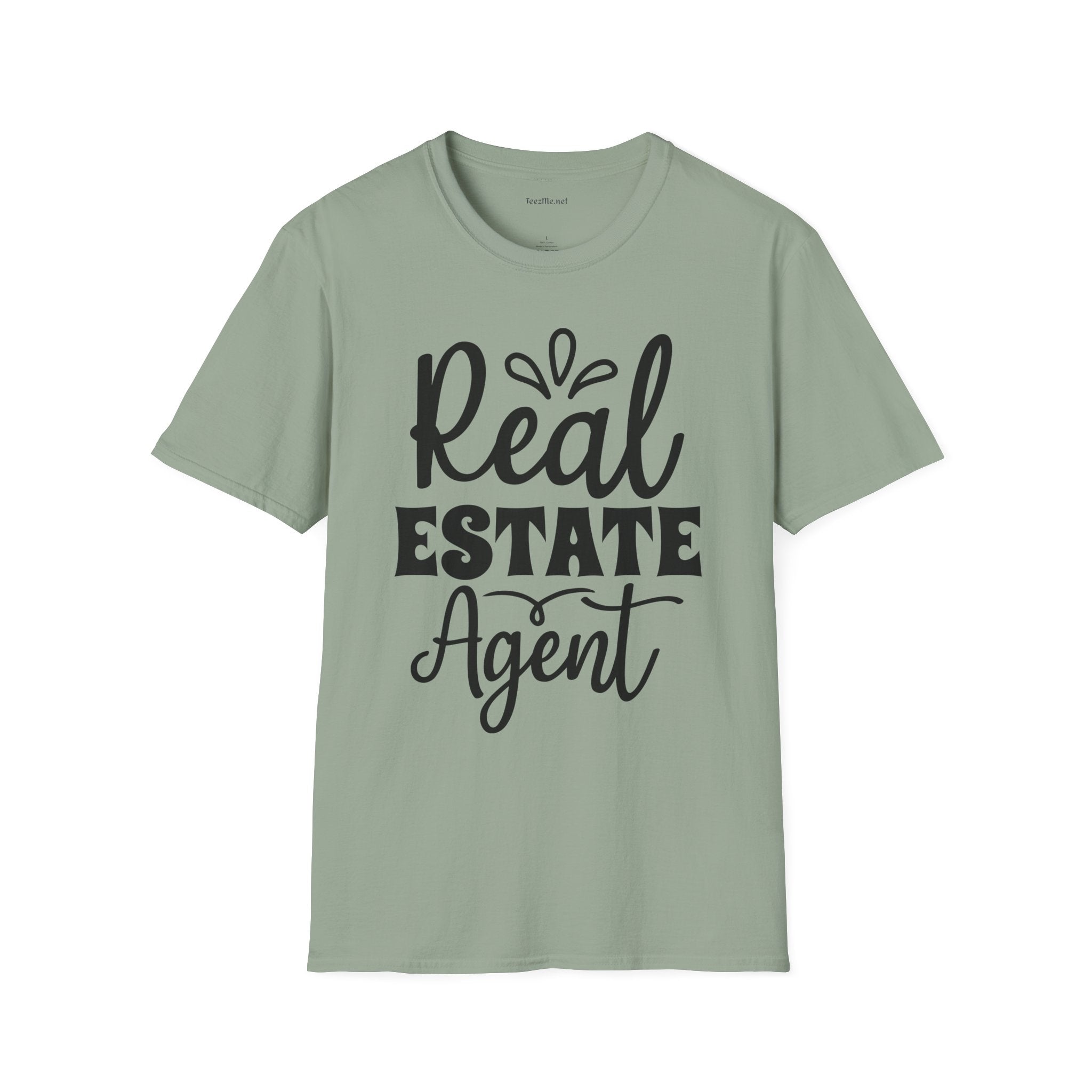 Real Estate Agent Unisex Soft Style T-Shirt 100% Cotton Graphic