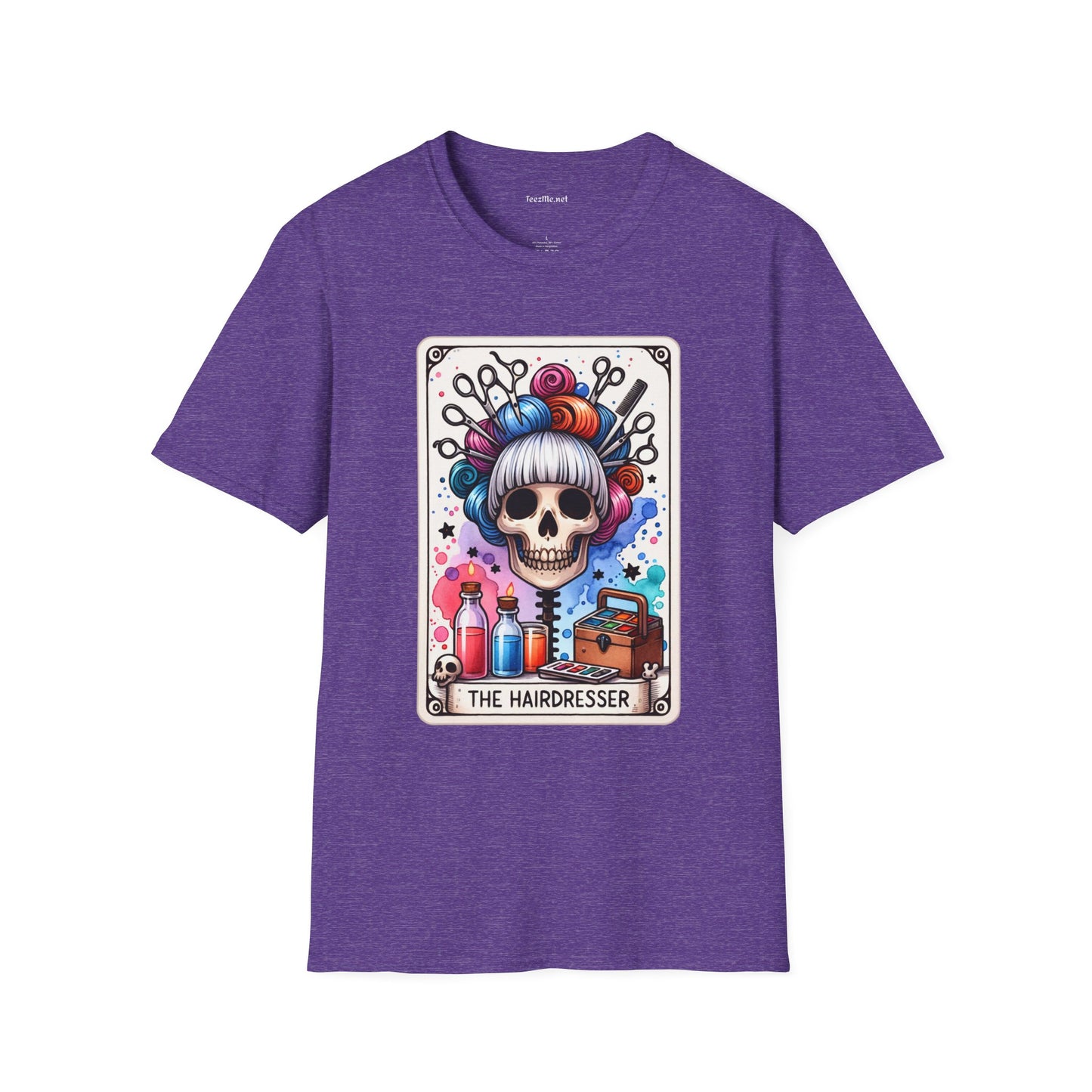 The Hairdresser Tarot Card Unisex Softstyle T-Shirt 100% Cotton Graphic