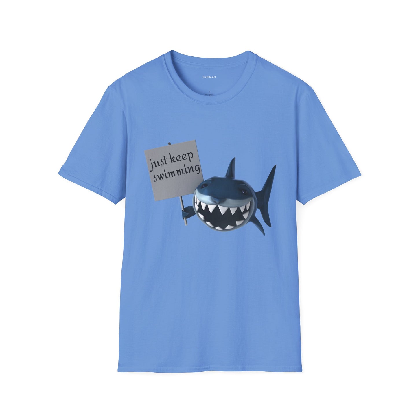 Just keep swimming - Unisex Softstyle T-Shirt 100% Cotton Graphic