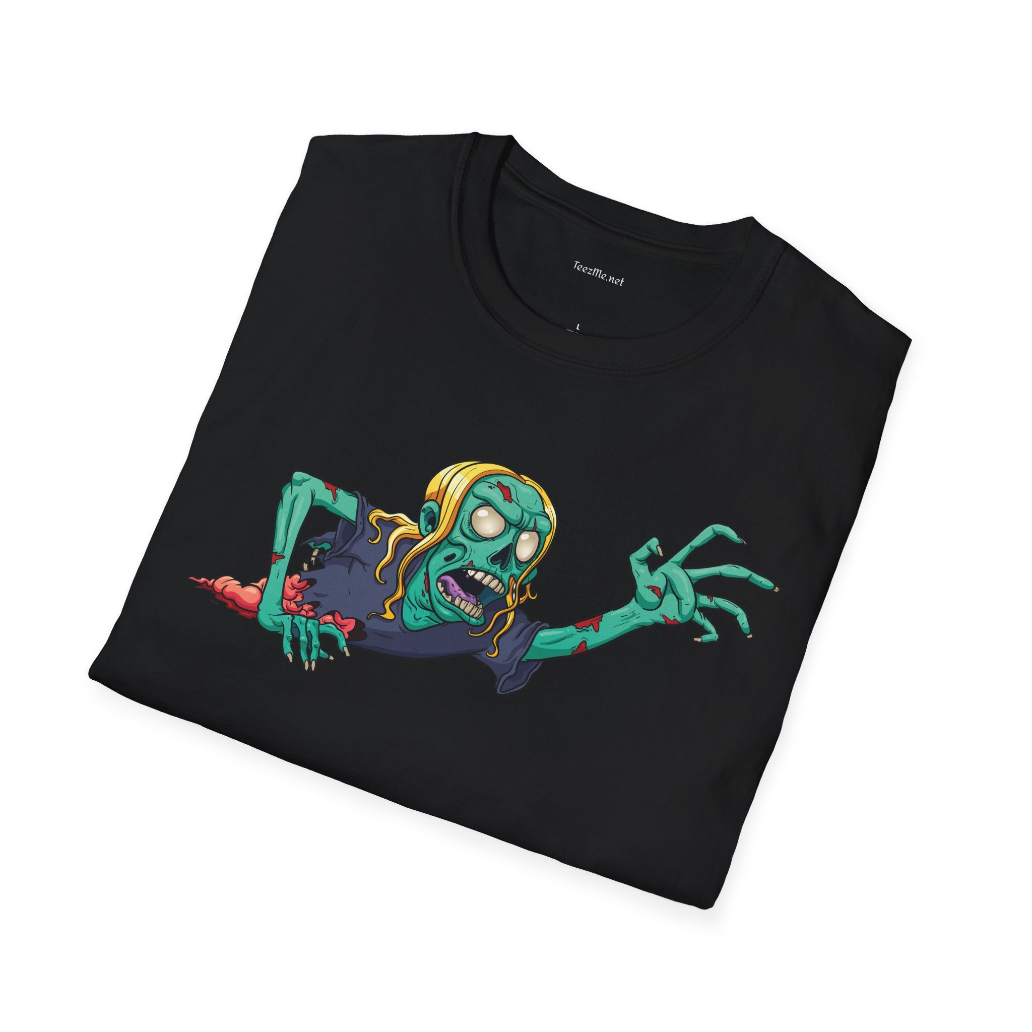 Zombie Grab - Unisex Softstyle T-Shirt 100% Cotton Graphic